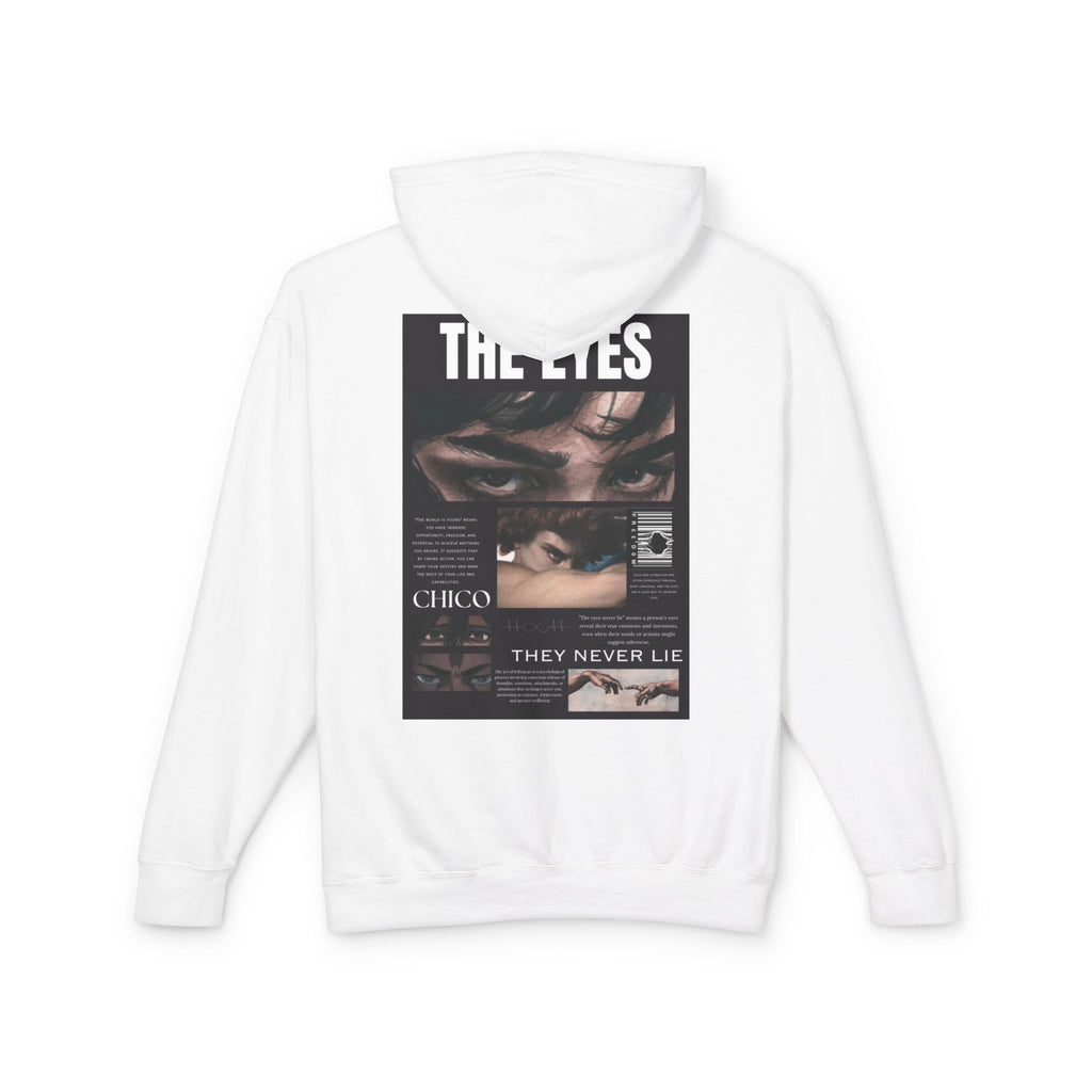 Hoodie — 'The Eyes' Retro Photo Collage Graphic Hooded Sweatshirt