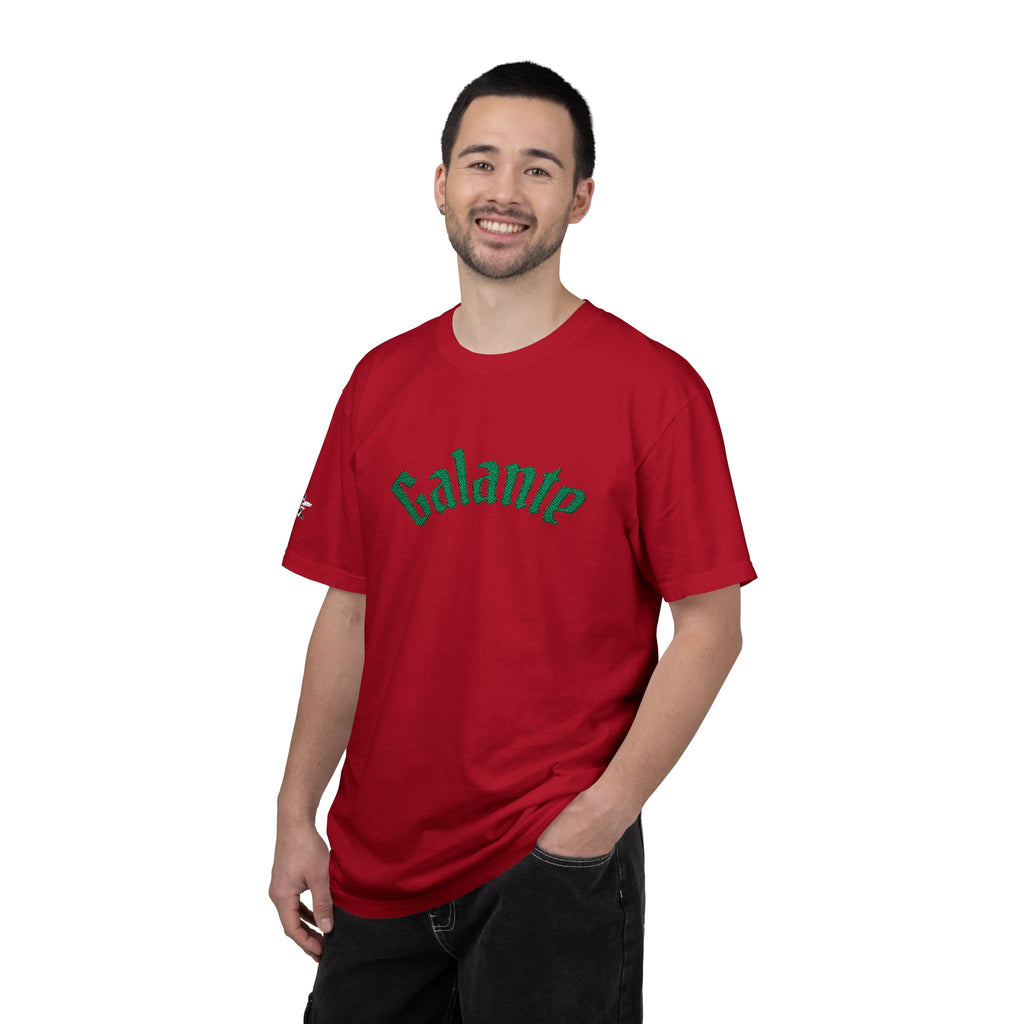 Galante Vintage-Style Tee — White T-Shirt with Green Arch Logo