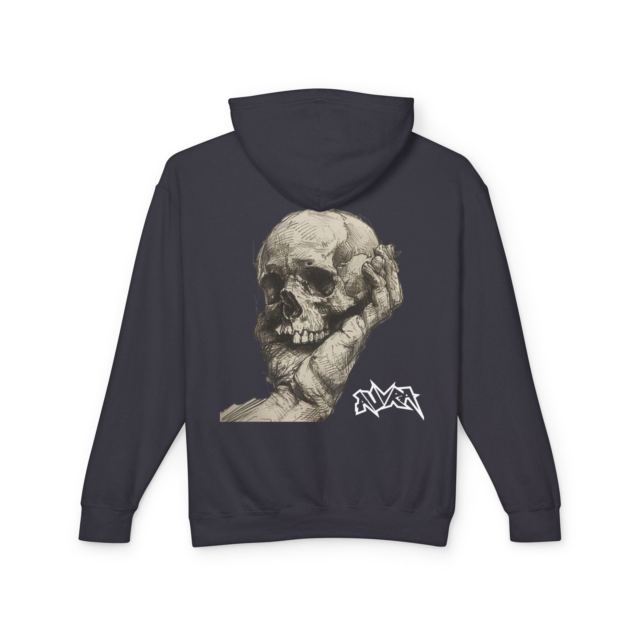Skull Sketch Hoodie — Vintage Renaissance Anatomical Back Art