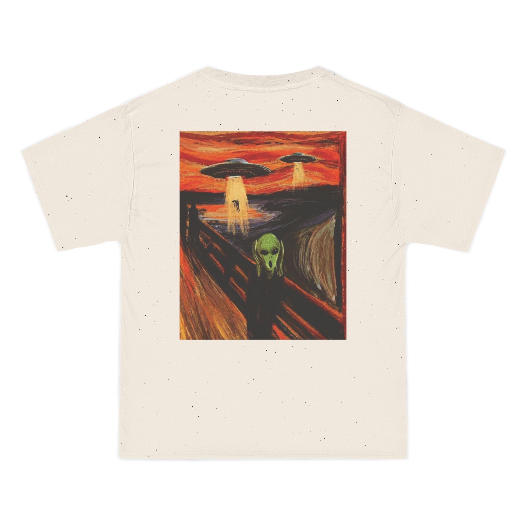 Alien Scream T-Shirt — Surreal UFO Art Graphic Tee