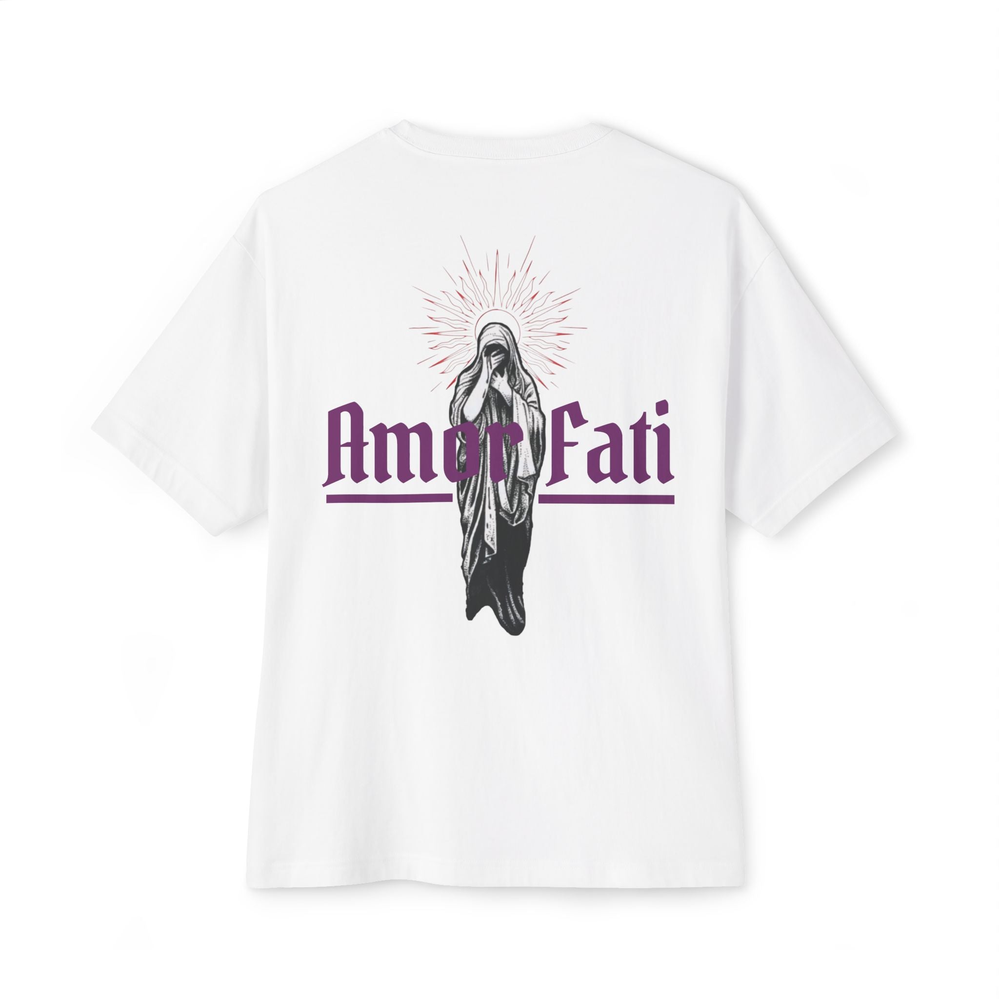 Amor Fati statue graphic Tee | Spiritual Latin phrase