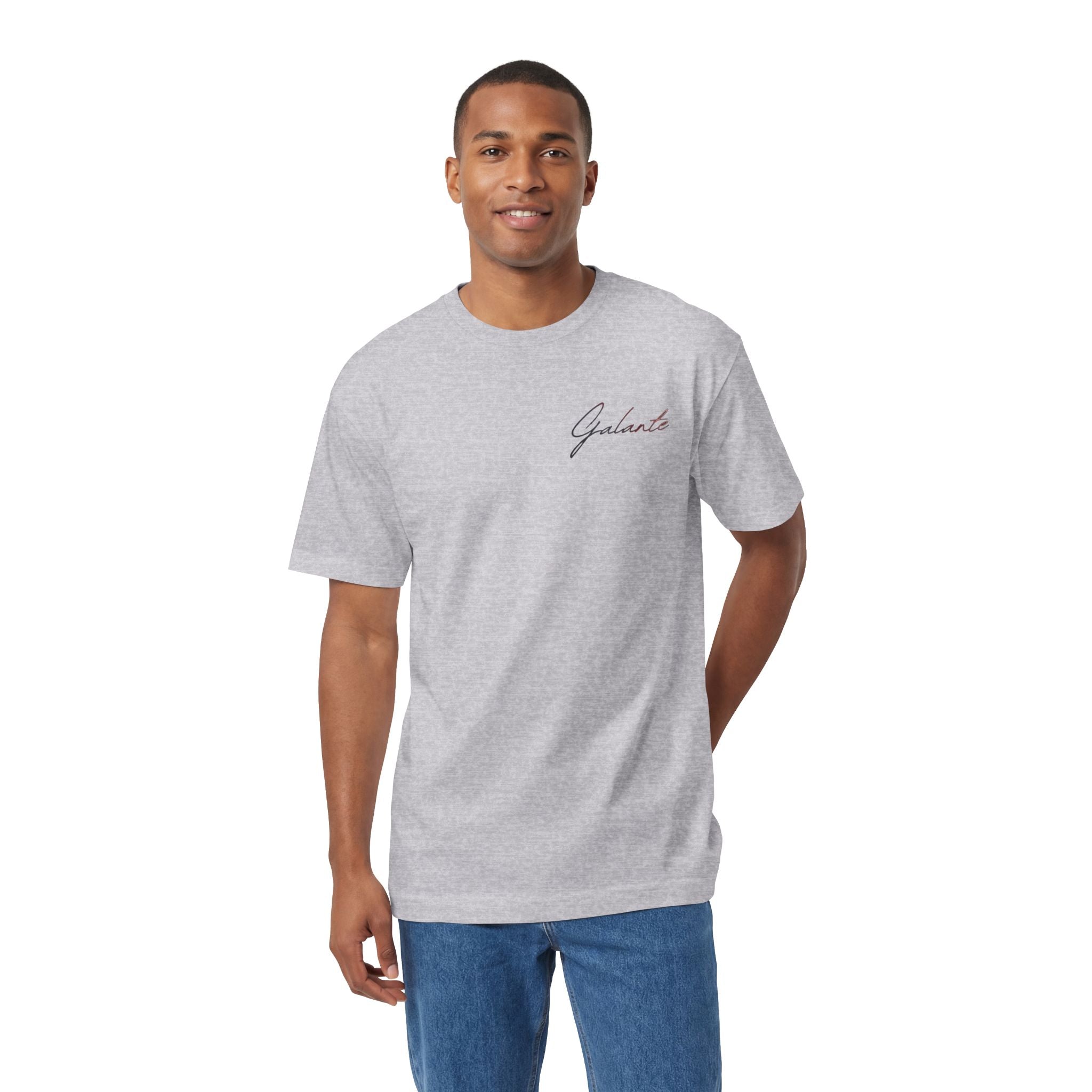 OVERSIZED Fallen Angel Graphic Tee — Vintage Script Chest Logo & Dramatic Back Print