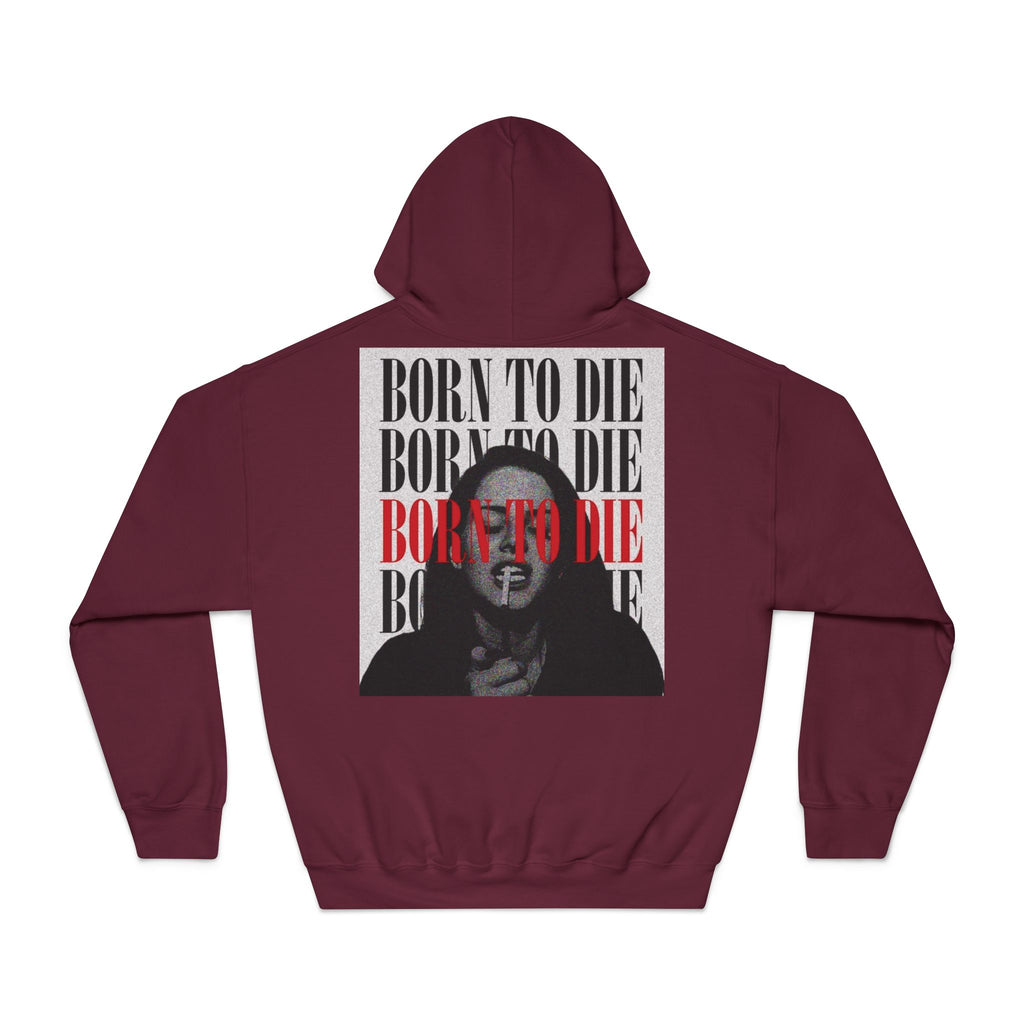 Born To Die graphic hoodie | Portrait text print