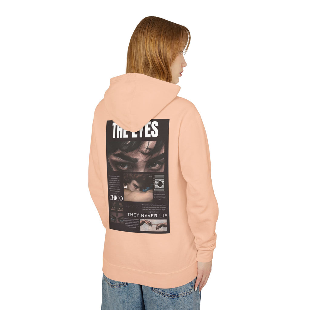 Hoodie — 'The Eyes' Retro Photo Collage Graphic Hooded Sweatshirt