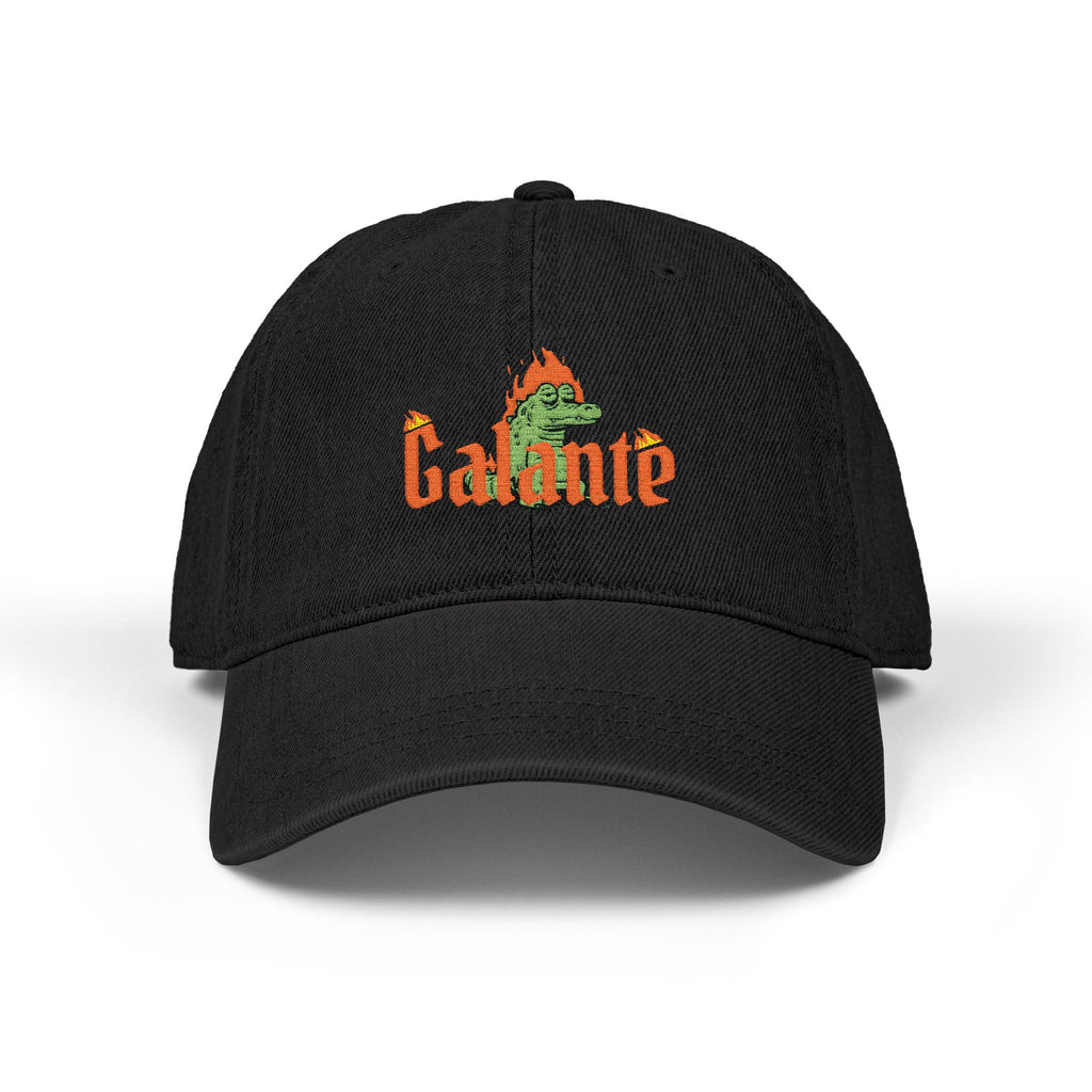 Flame Lizard Embroidery Hat | Denim Baseball Cap