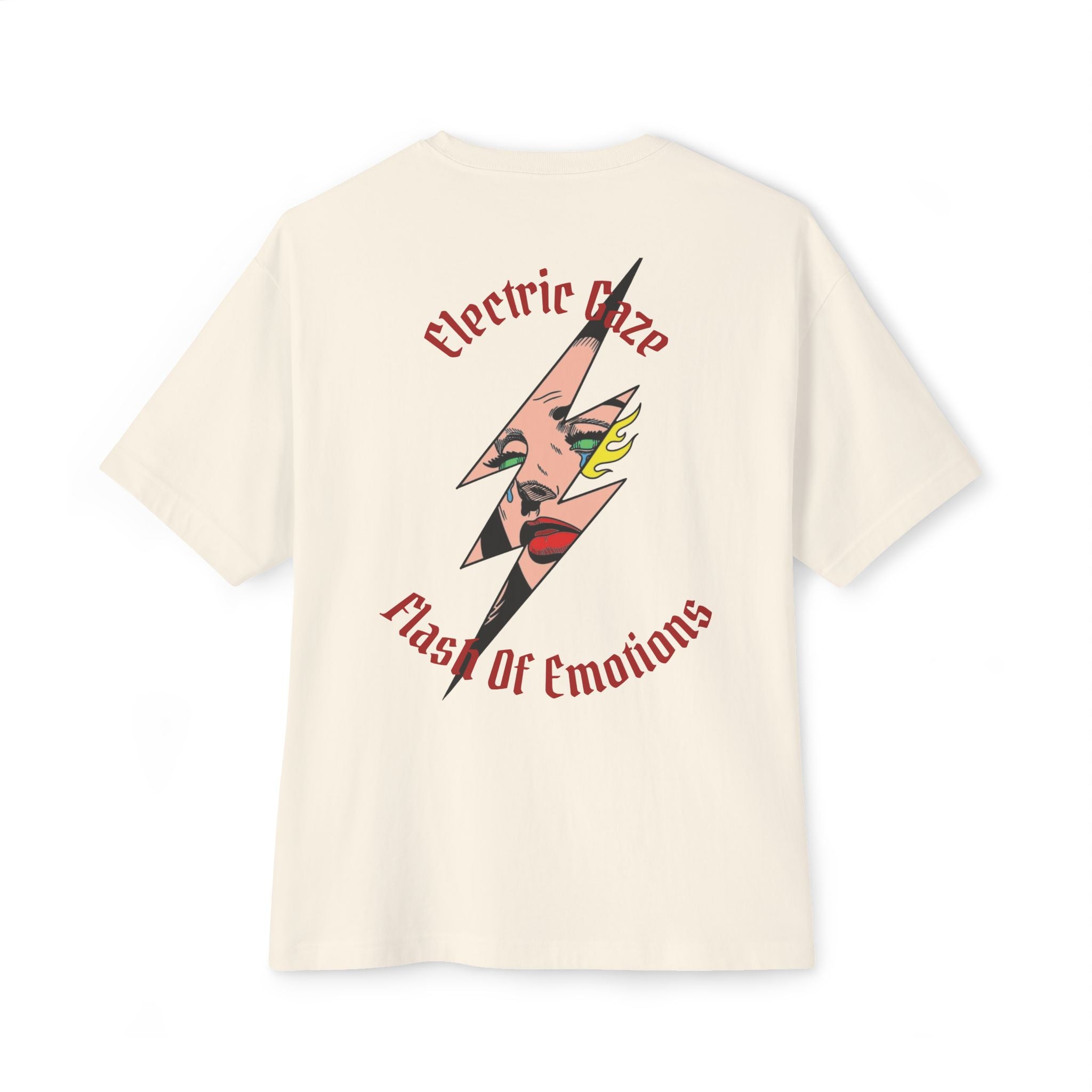 Graphic Tee — "Electric Eizo: Flash of Emotions" Oversized Boxy T‑Shirt