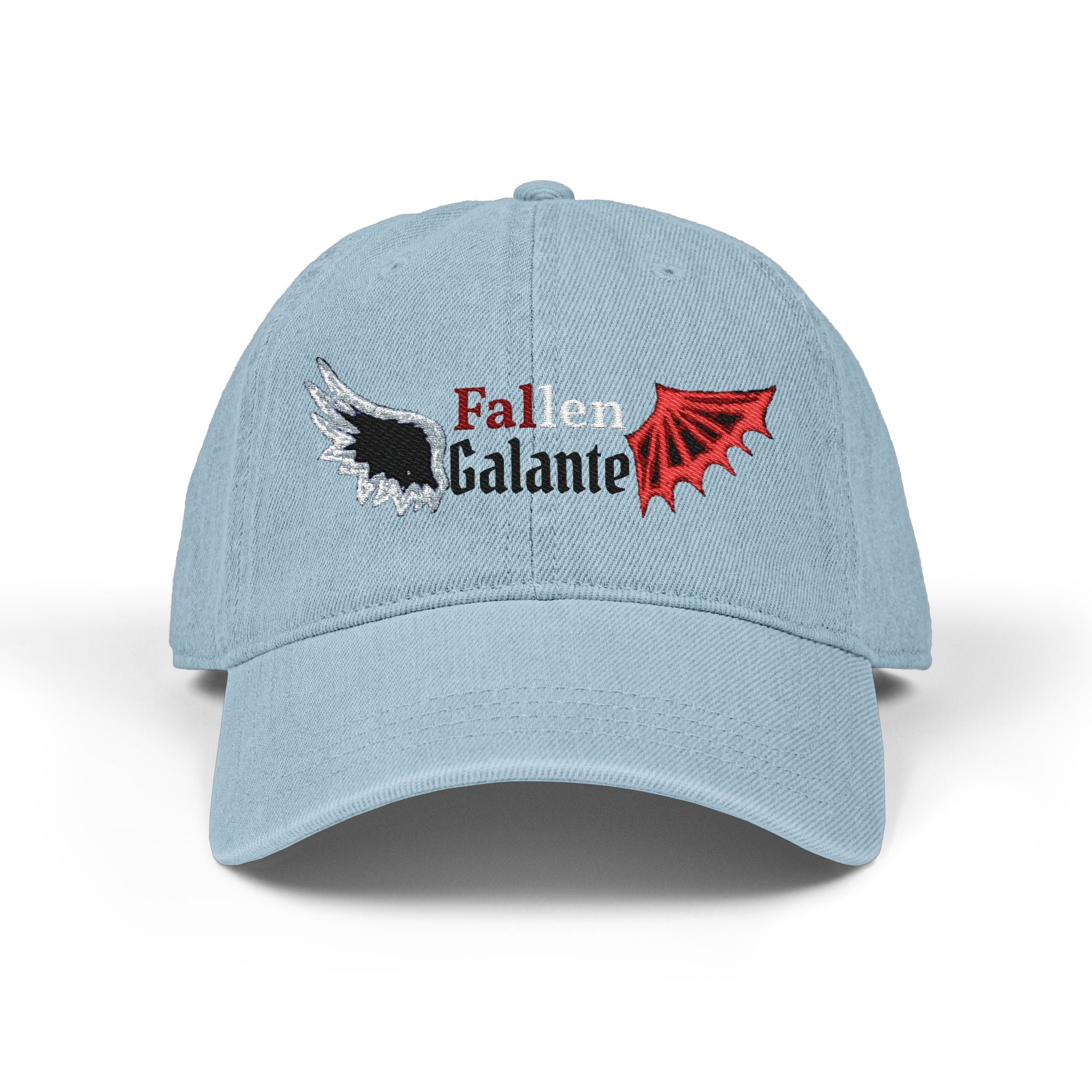 Fallen Galante wing emblem Denim Hat | Embroidered cap