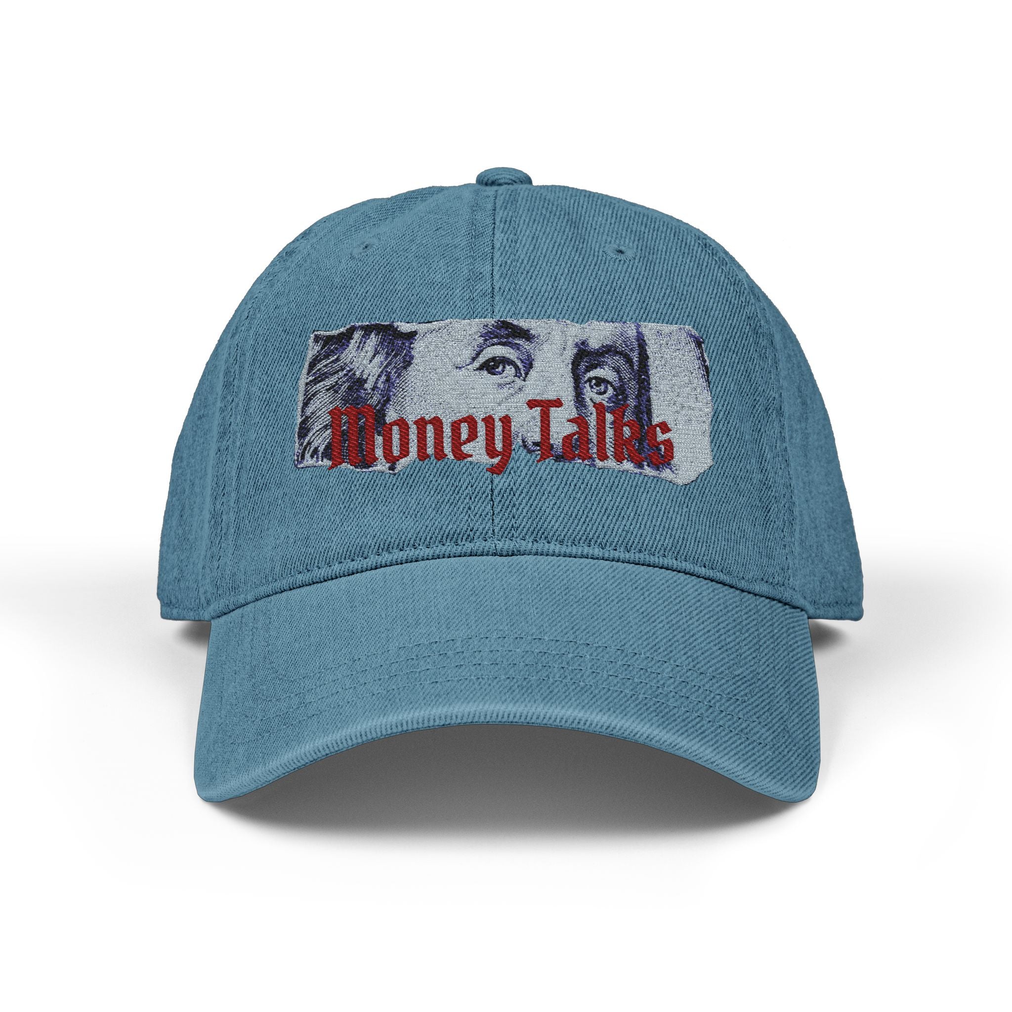 Money Talks embroidered Hat | Bill portrait embroidery, streetwear