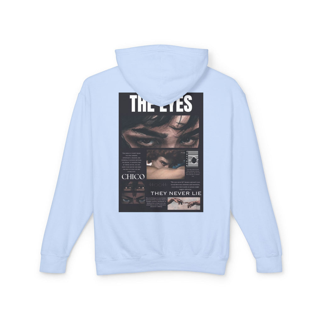 Hoodie — 'The Eyes' Retro Photo Collage Graphic Hooded Sweatshirt
