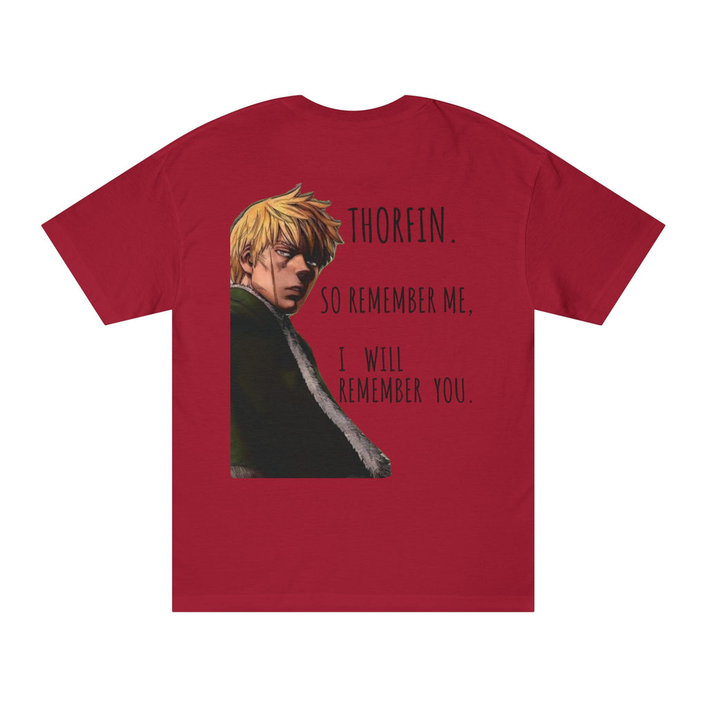 Thorfinn anime quote T-Shirt | Illustrated character back print