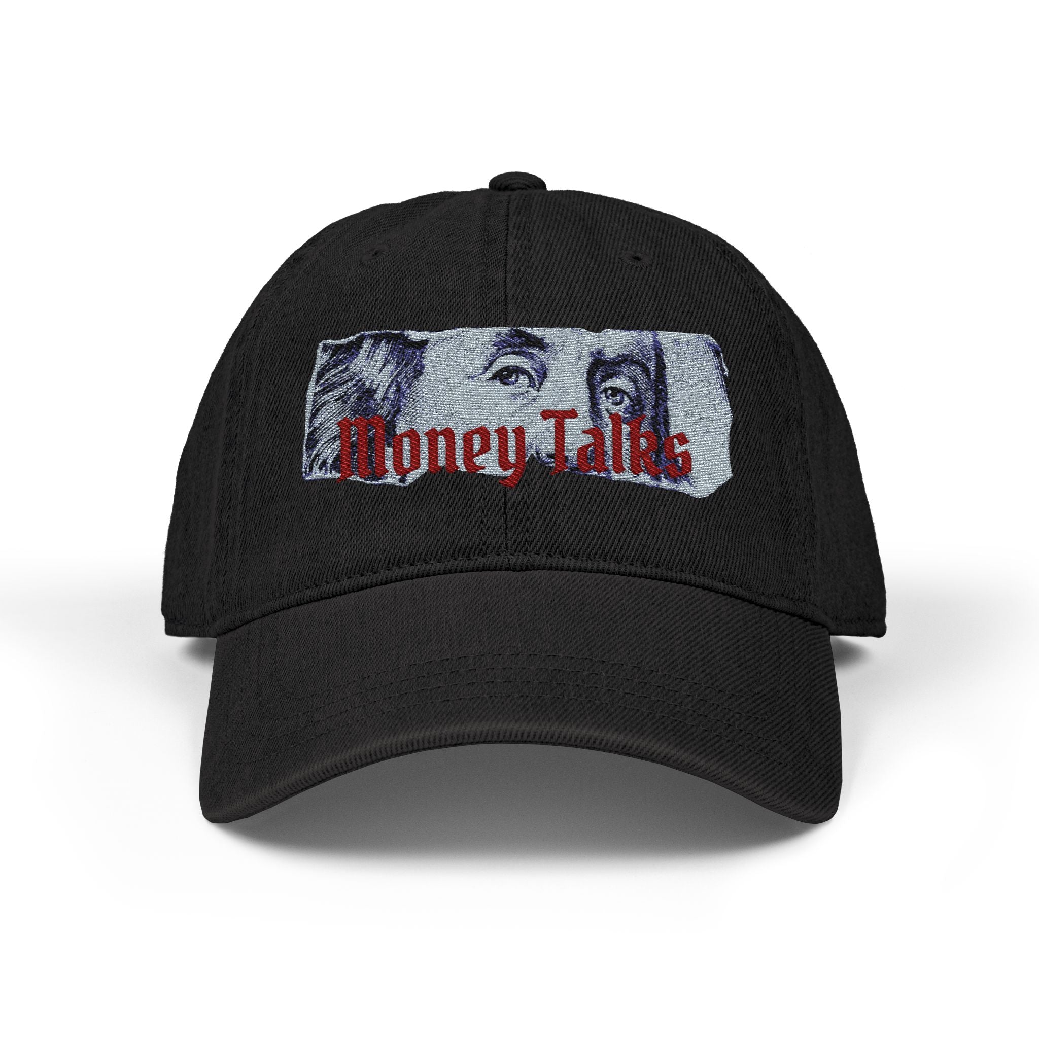 Money Talks embroidered Hat | Bill portrait embroidery, streetwear