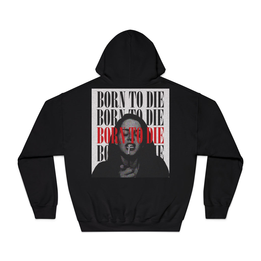 Born To Die graphic hoodie | Portrait text print