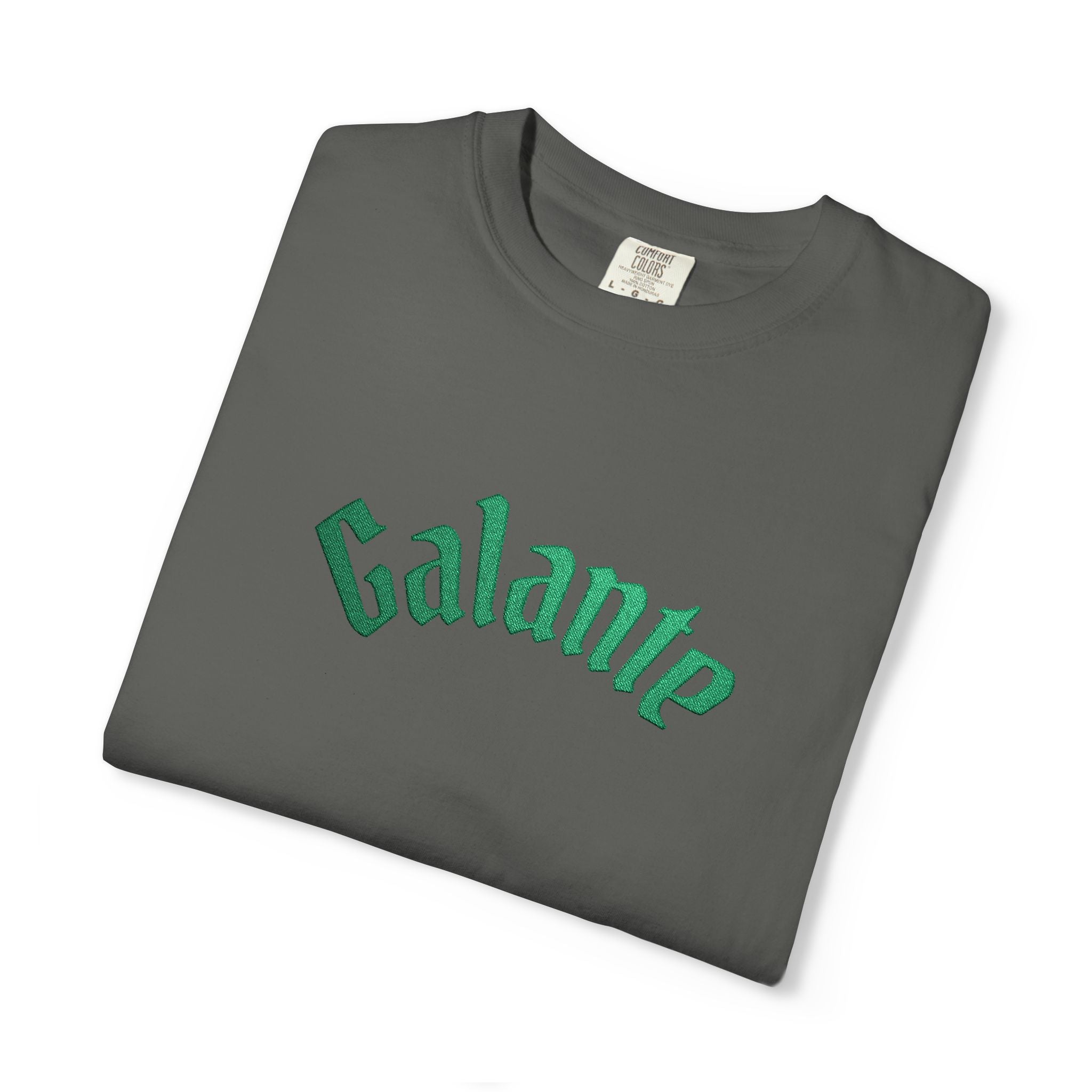 Galante Vintage-Style Tee — White T-Shirt with Green Arch Logo