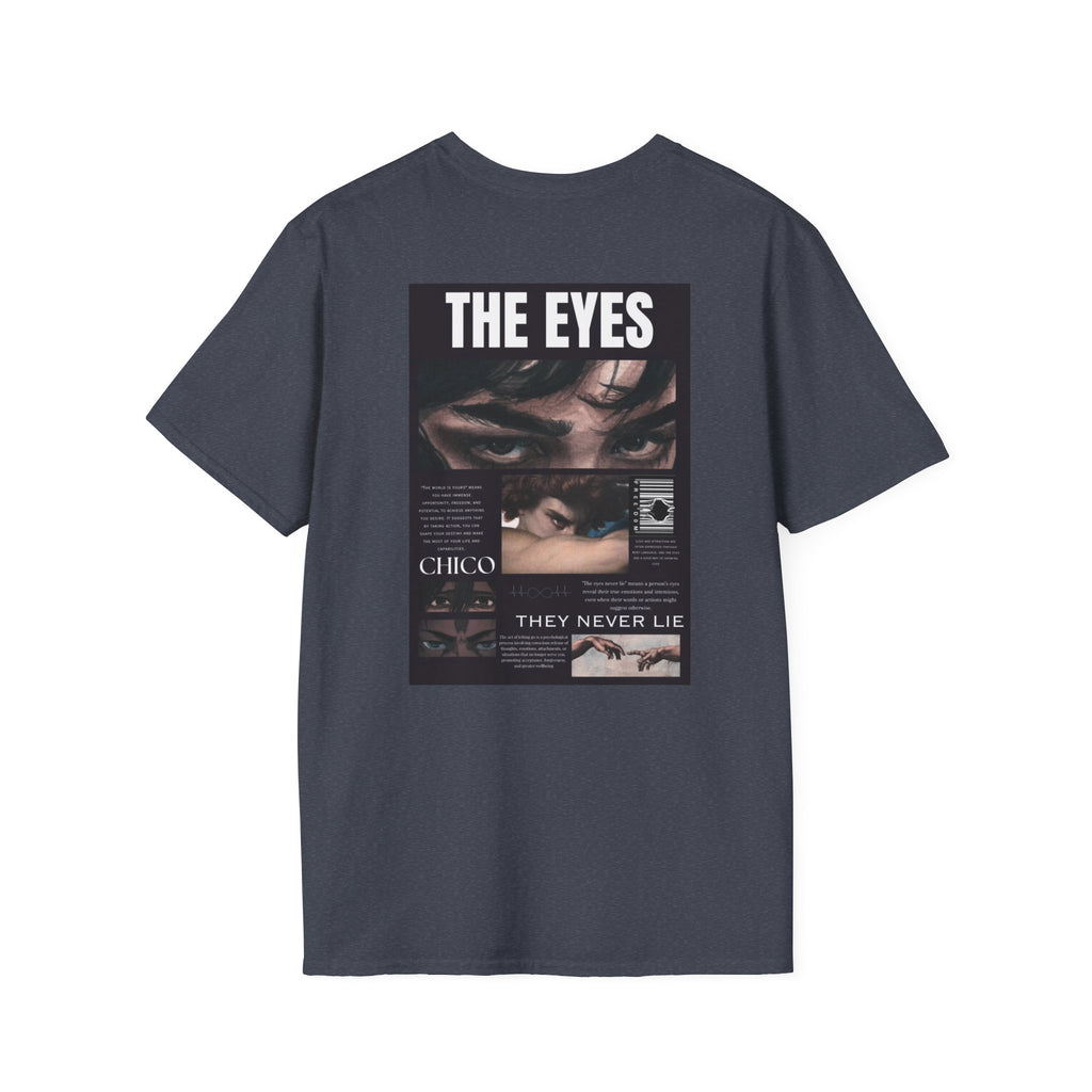 The Eyes Graphic T-Shirt — Vintage Photo Collage Tee (They Never Lie)