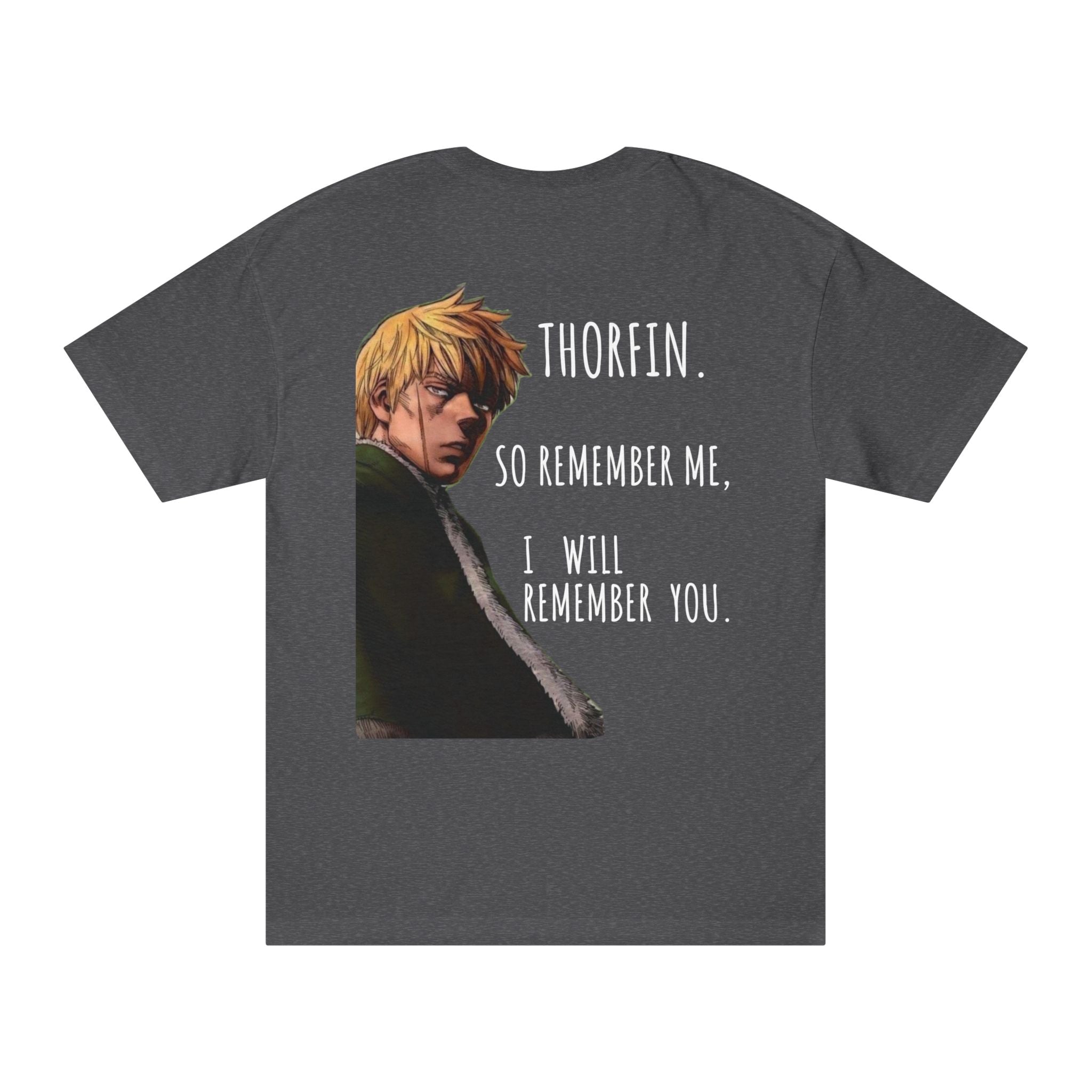 Thorfinn anime quote T-Shirt | Illustrated character back print