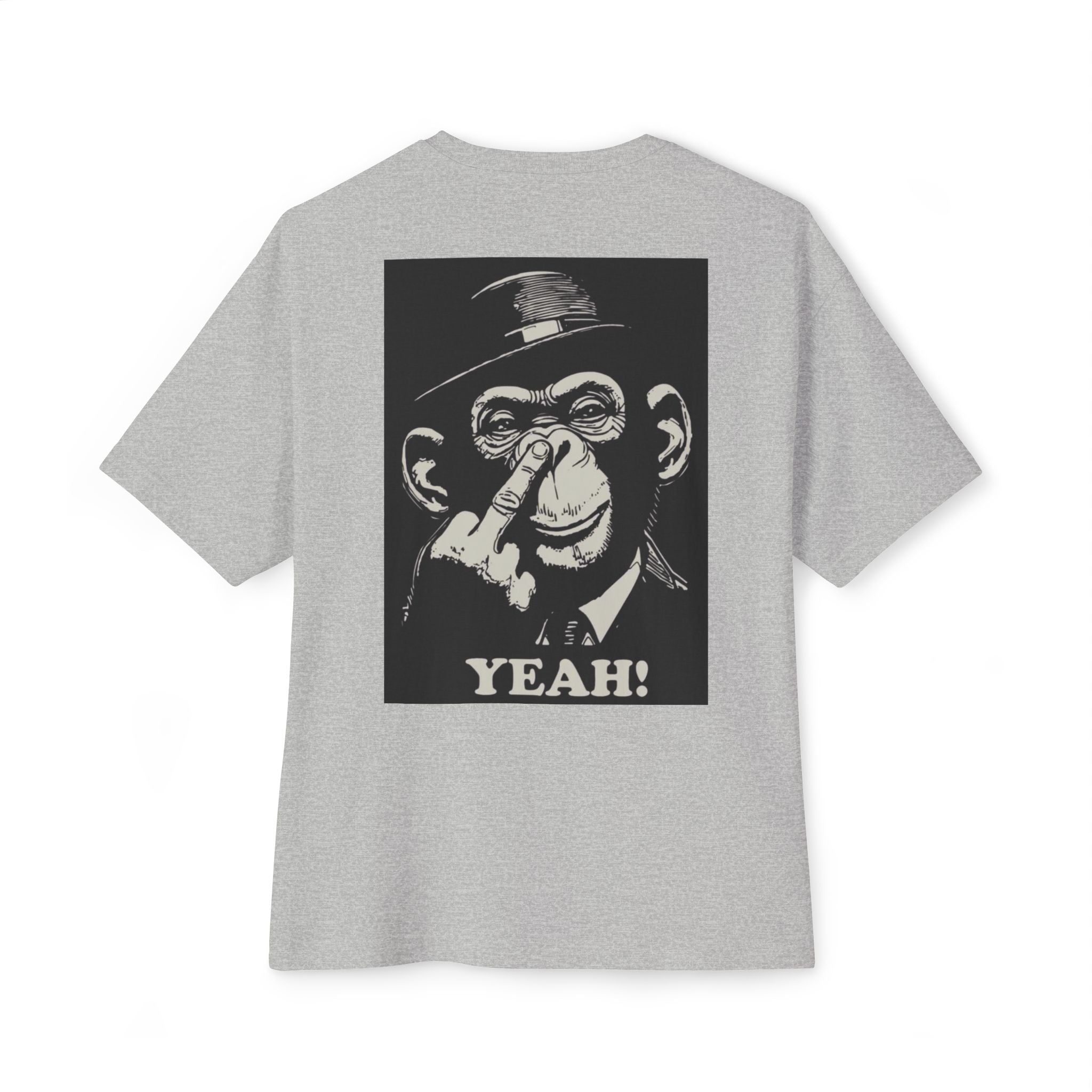 Graphic Tee — Retro Monkey 'YEAH!' Back Print