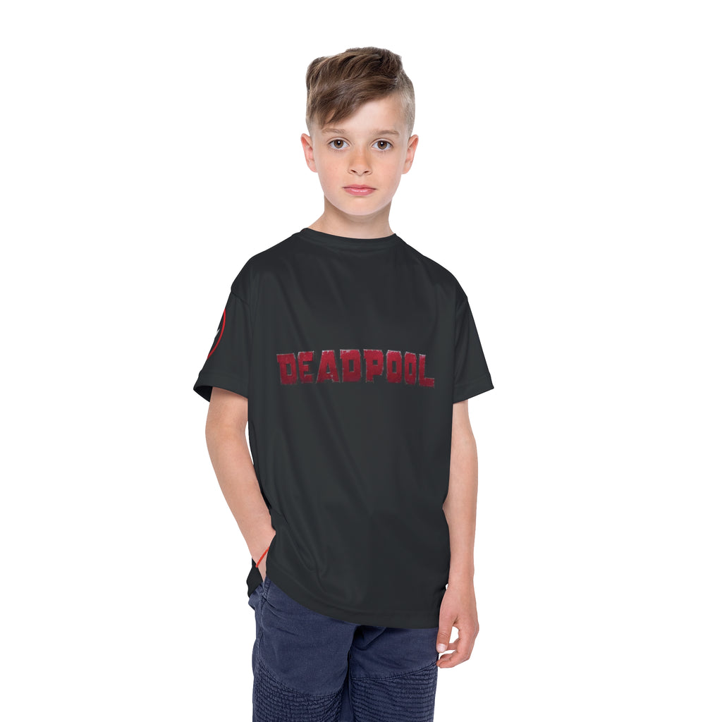 Deadpool Quote Kids Jersey | "Life Is A Plate And I Am A Fork" sports tee