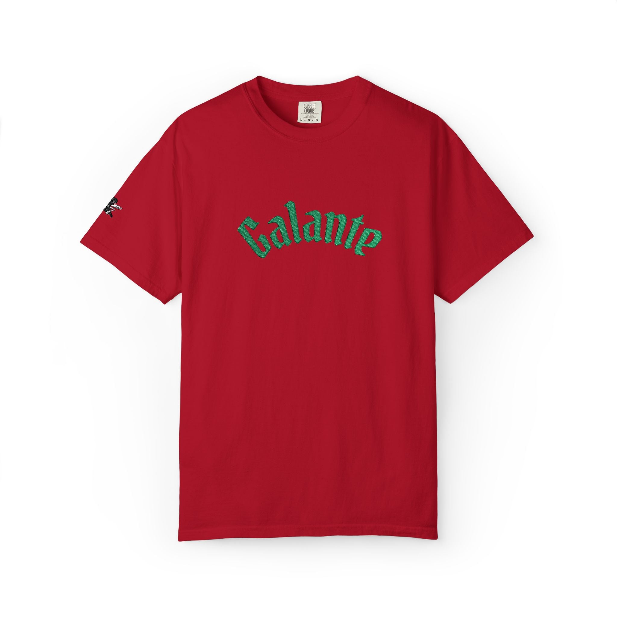 Galante Vintage-Style Tee — White T-Shirt with Green Arch Logo