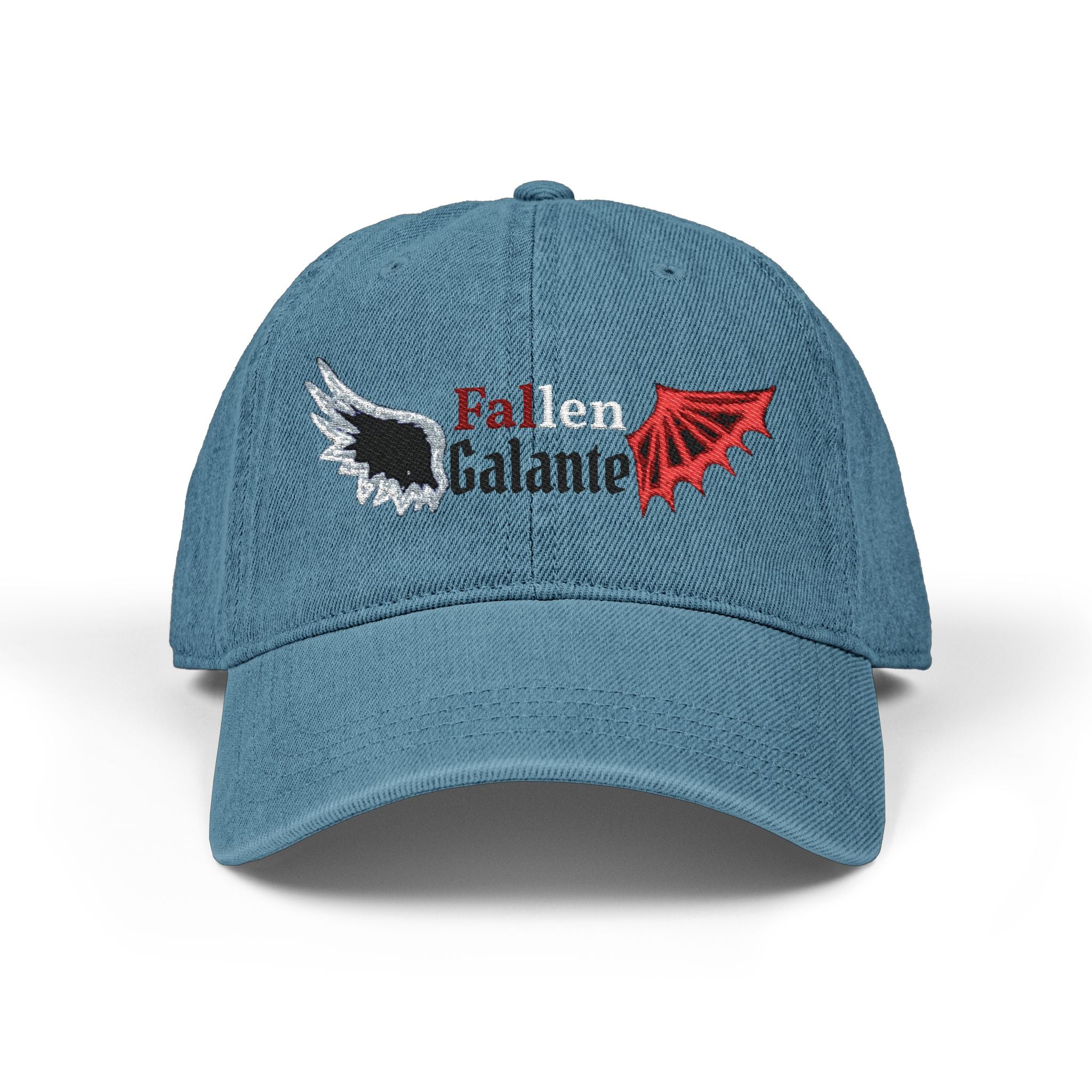 Fallen Galante wing emblem Denim Hat | Embroidered cap