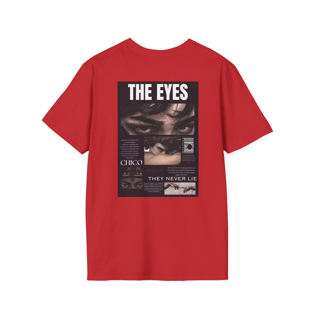 The Eyes Graphic T-Shirt — Vintage Photo Collage Tee (They Never Lie)