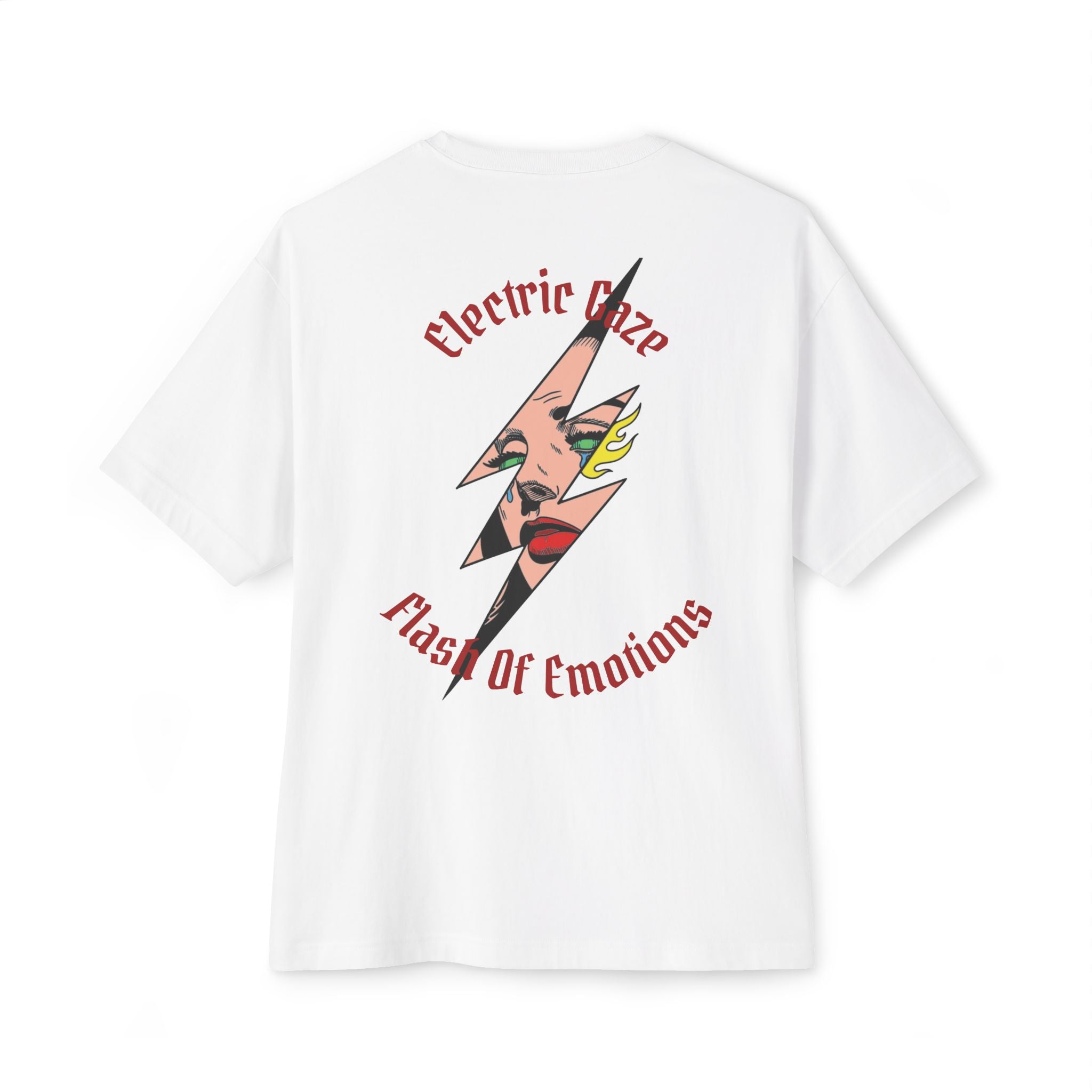 Graphic Tee — "Electric Eizo: Flash of Emotions" Oversized Boxy T‑Shirt