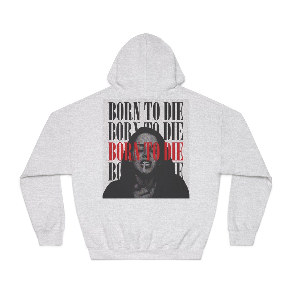 Born To Die graphic hoodie | Portrait text print
