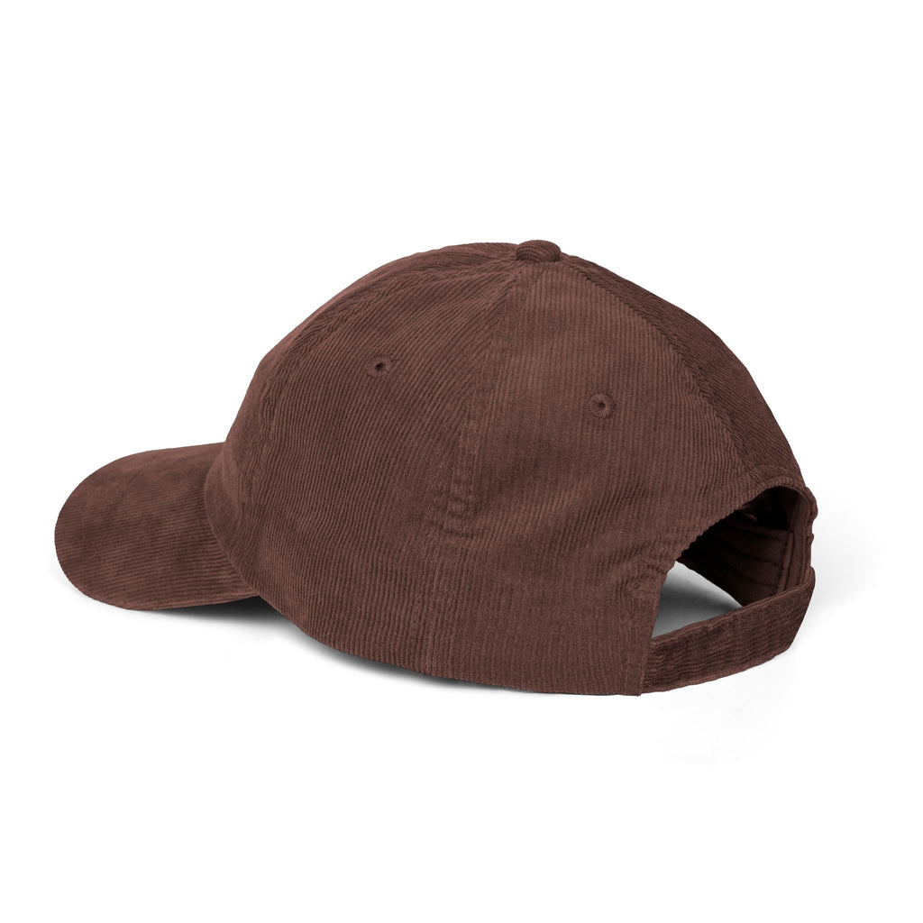 Corduroy Cap — Embroidered "CHILL" Retro Cozy Dad Hat