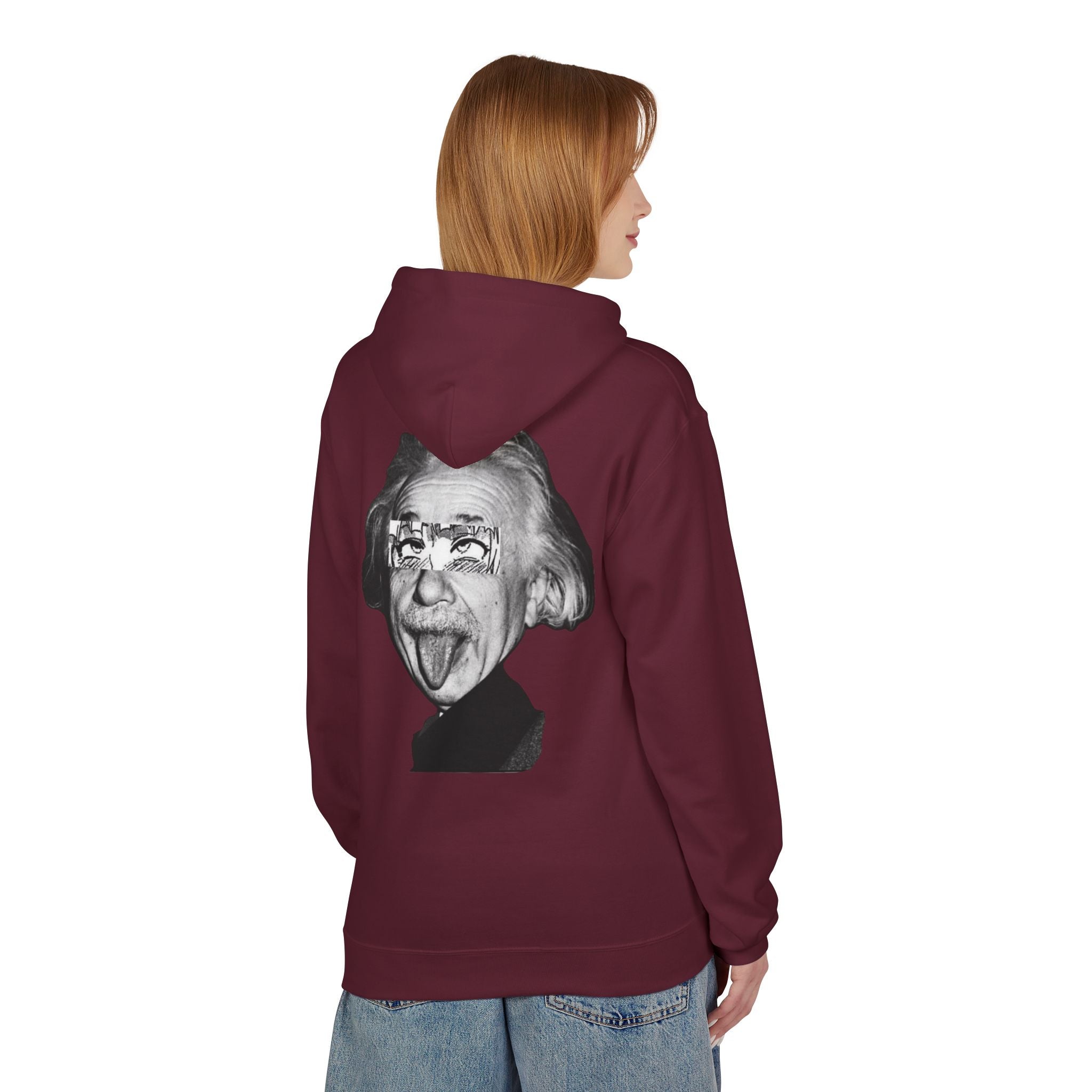 Einstein Graphic Hoodie — Playful Vintage Scientist Design