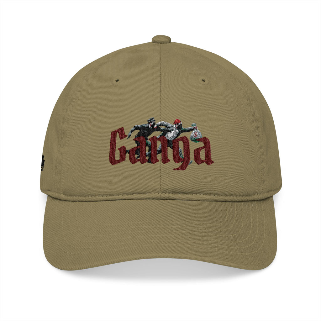 Embroidered Runner Skull Baseball Cap — Organic Cotton