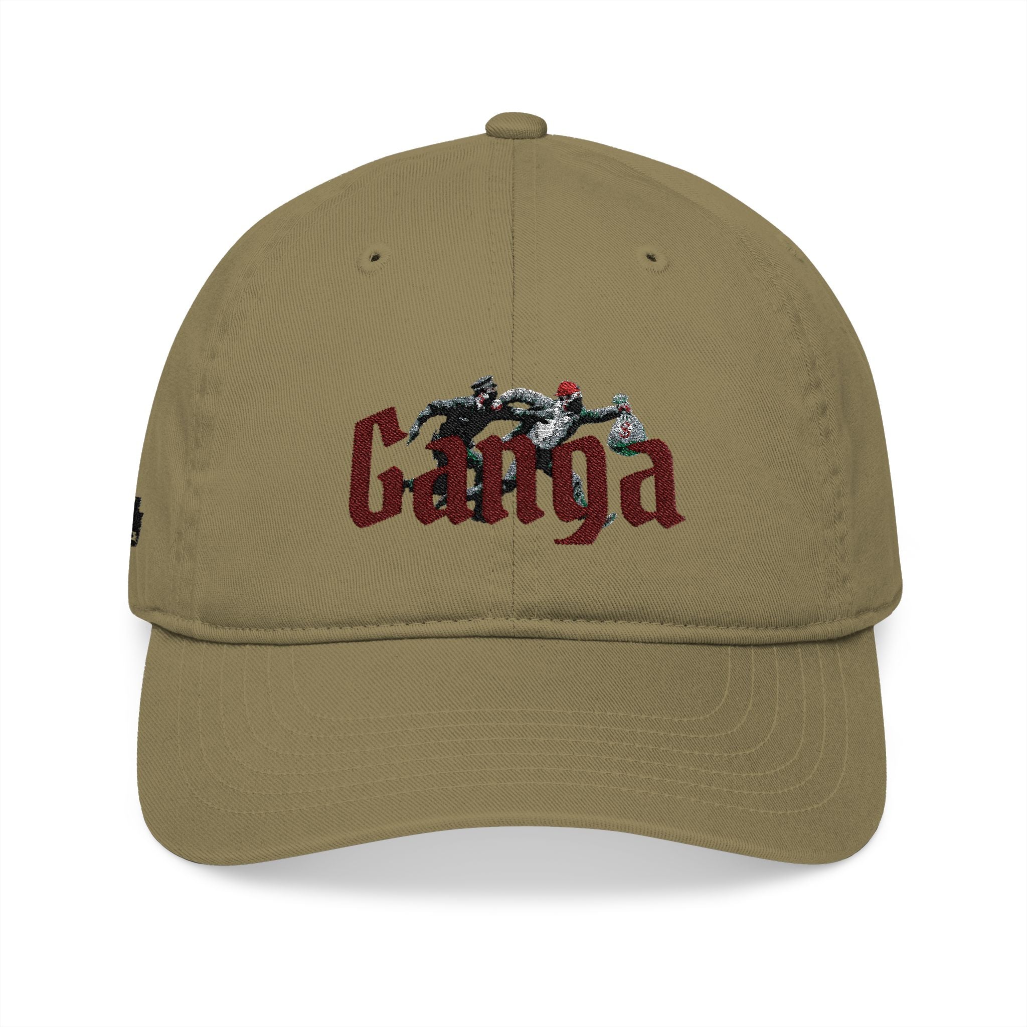 Embroidered Runner Skull Baseball Cap — Organic Cotton