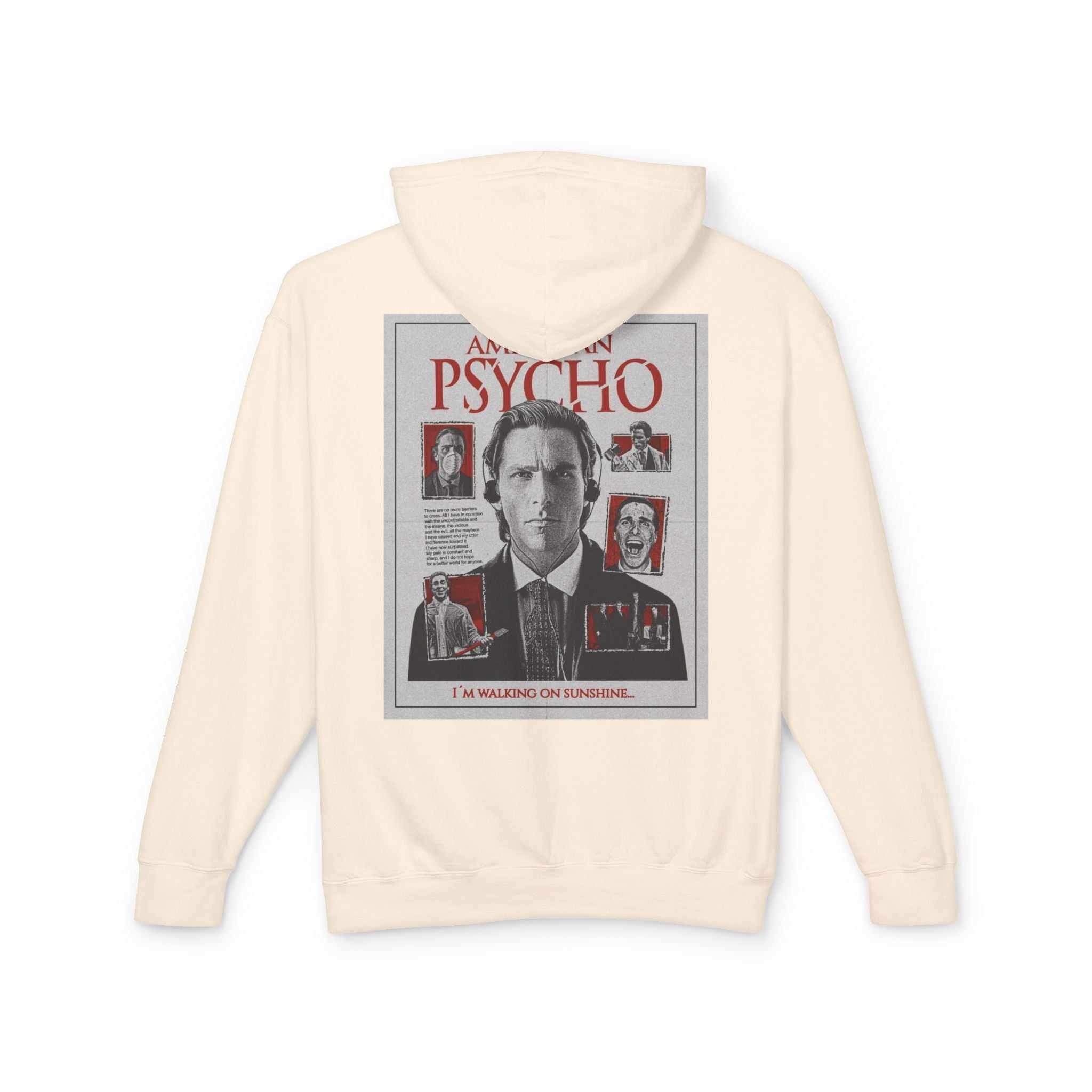 Psycho Movie Poster Hoodie — 'A Nice Psycho' Vintage Horror Graphic Sweatshirt