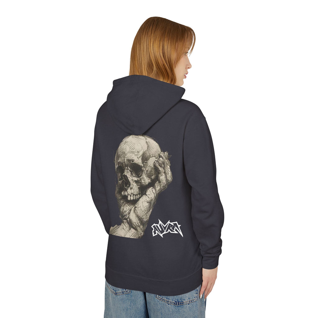 Skull Sketch Hoodie — Vintage Renaissance Anatomical Back Art