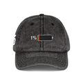 Vintage Embroidered Cap — 1% Low Battery Graphic