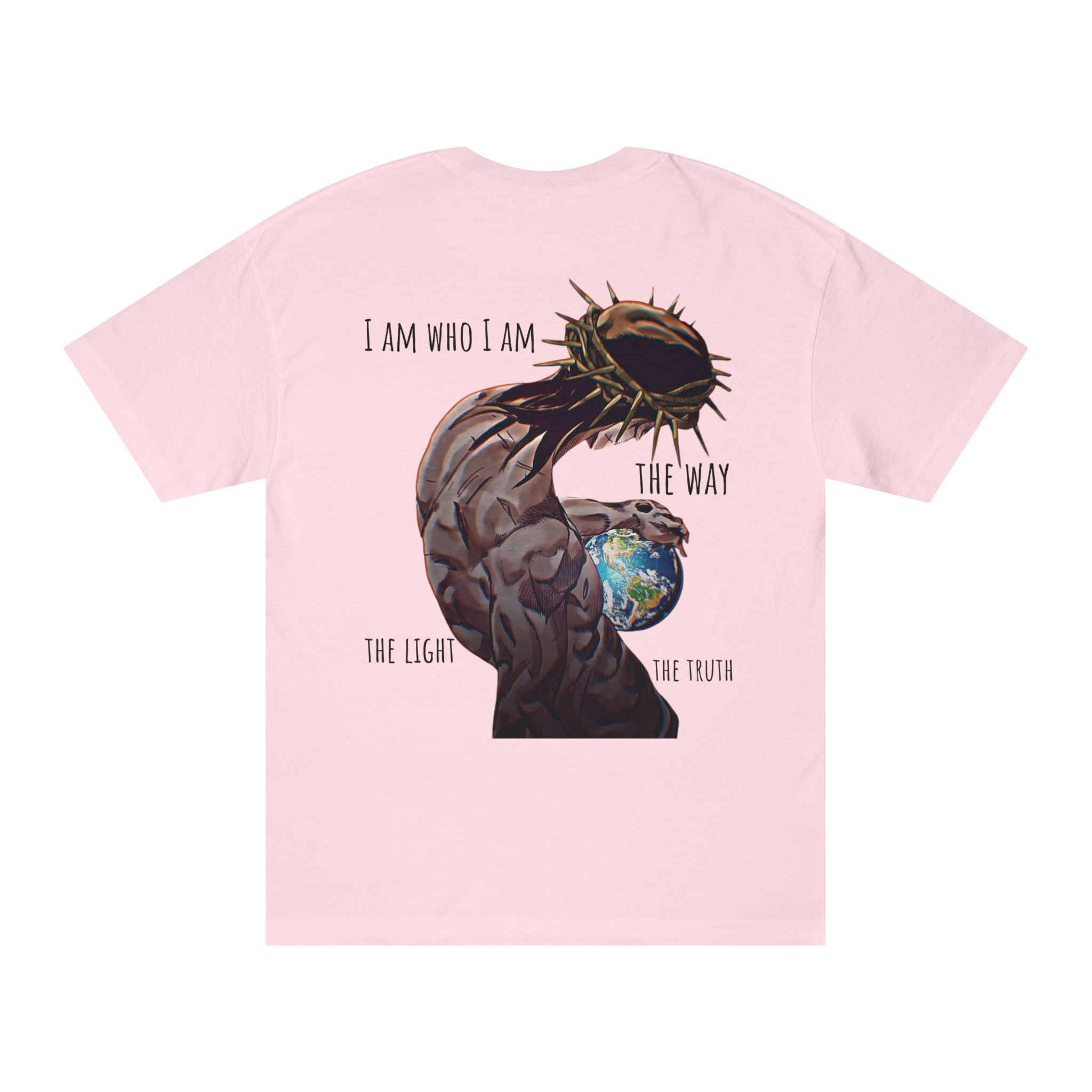 I Am Who I Am Jesus Holding Earth T-Shirt | Christian Faith Tee