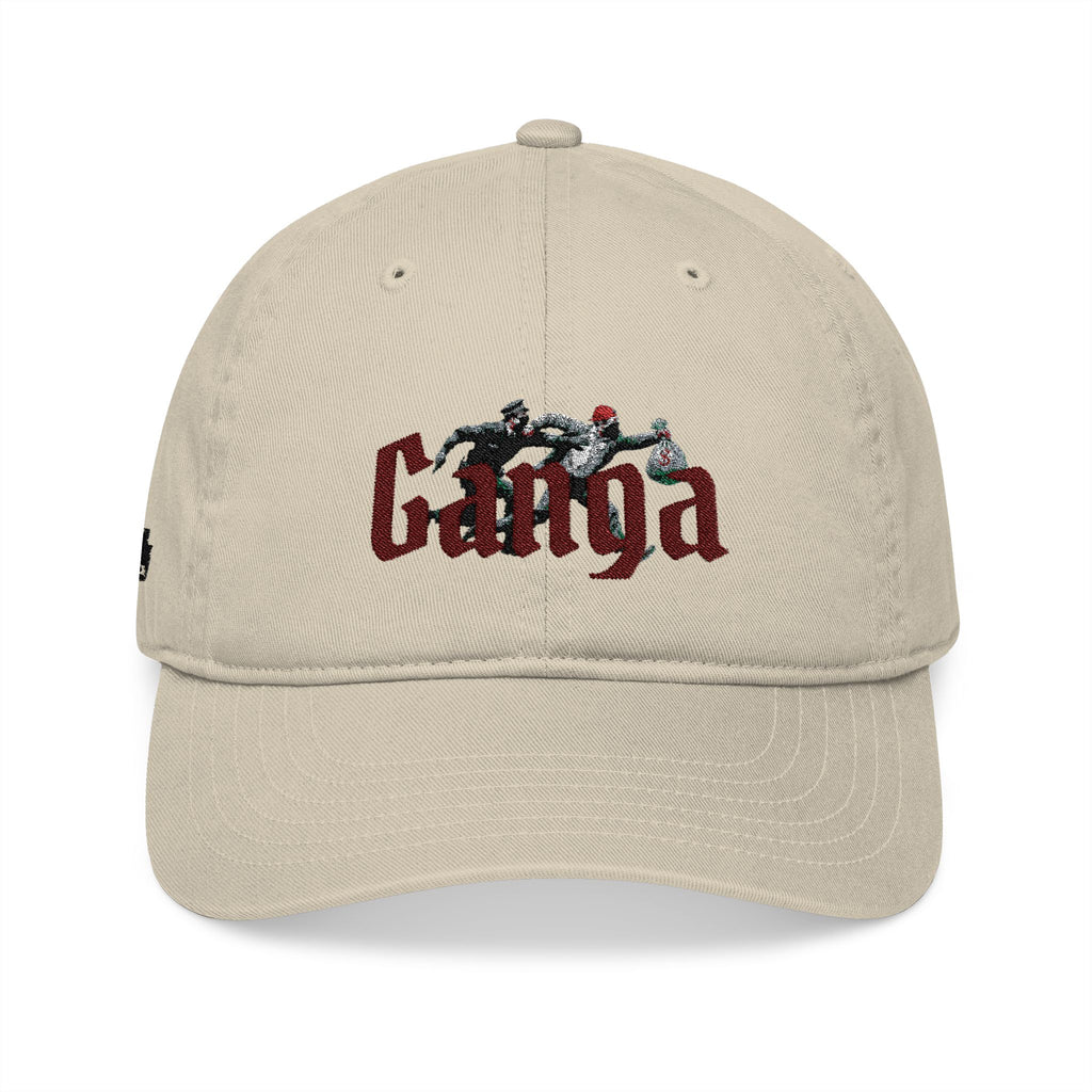 Embroidered Runner Skull Baseball Cap — Organic Cotton