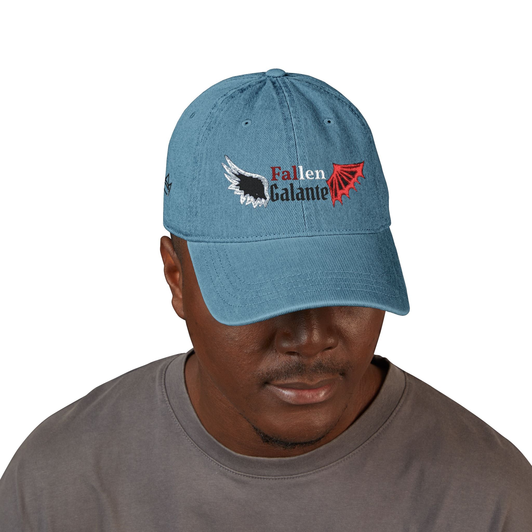 Fallen Galante wing emblem Denim Hat | Embroidered cap