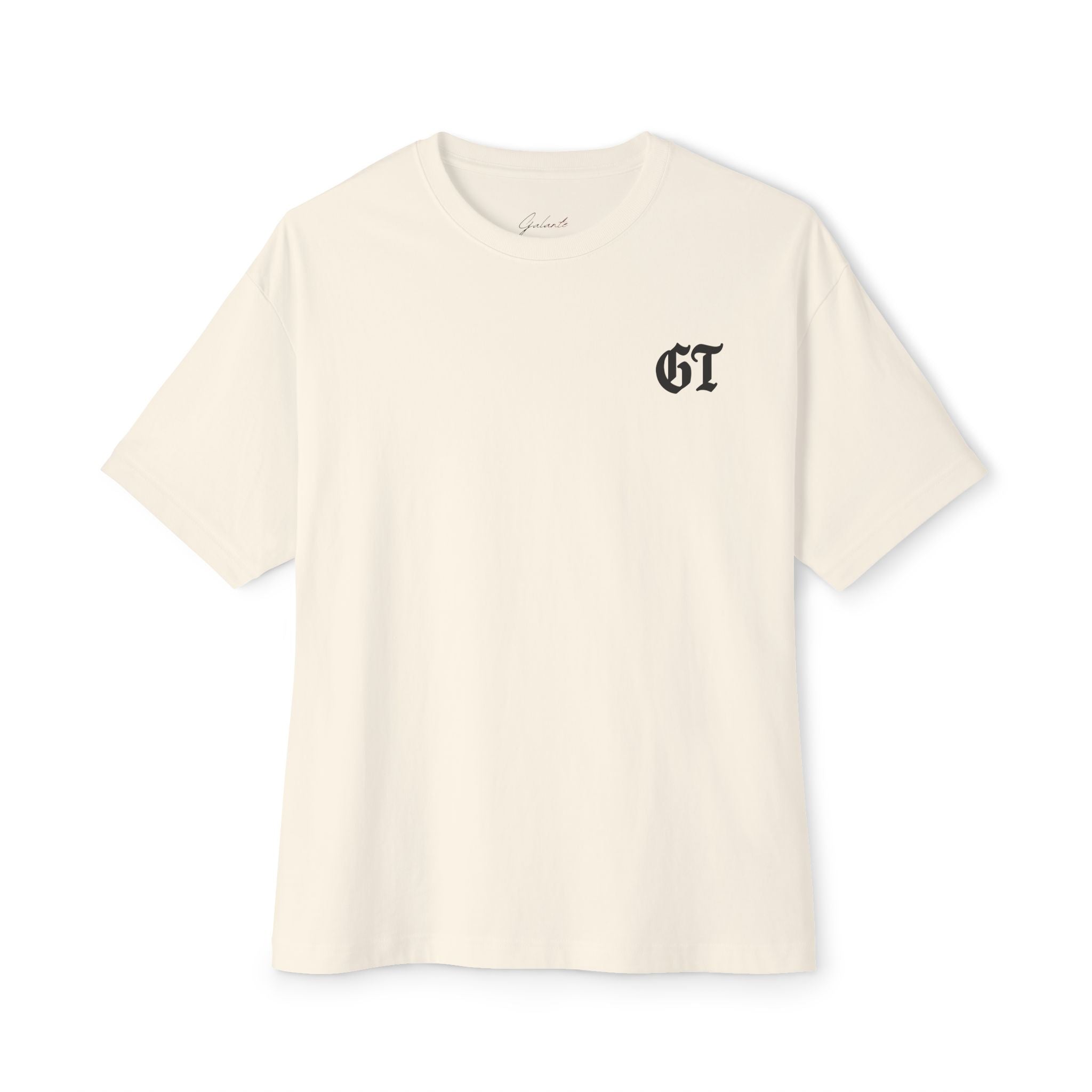 Breakfast Graphic Tee — Cigarette & Drink Illustration Oversized Boxy T‑Shirt