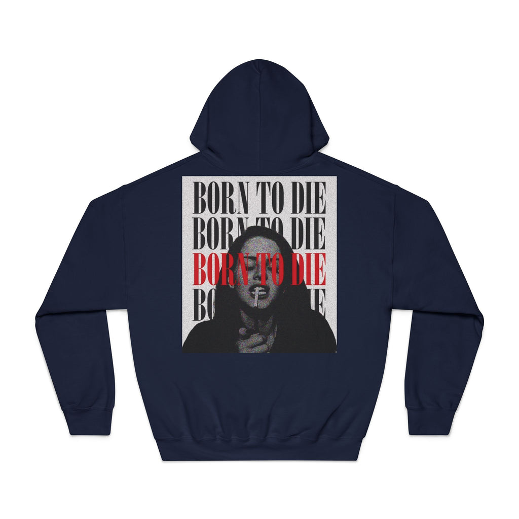 Born To Die graphic hoodie | Portrait text print