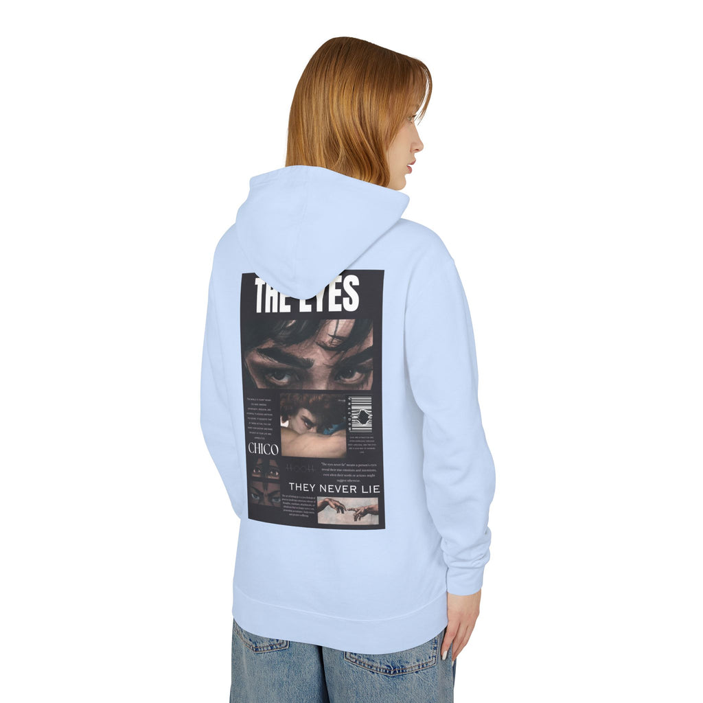 Hoodie — 'The Eyes' Retro Photo Collage Graphic Hooded Sweatshirt