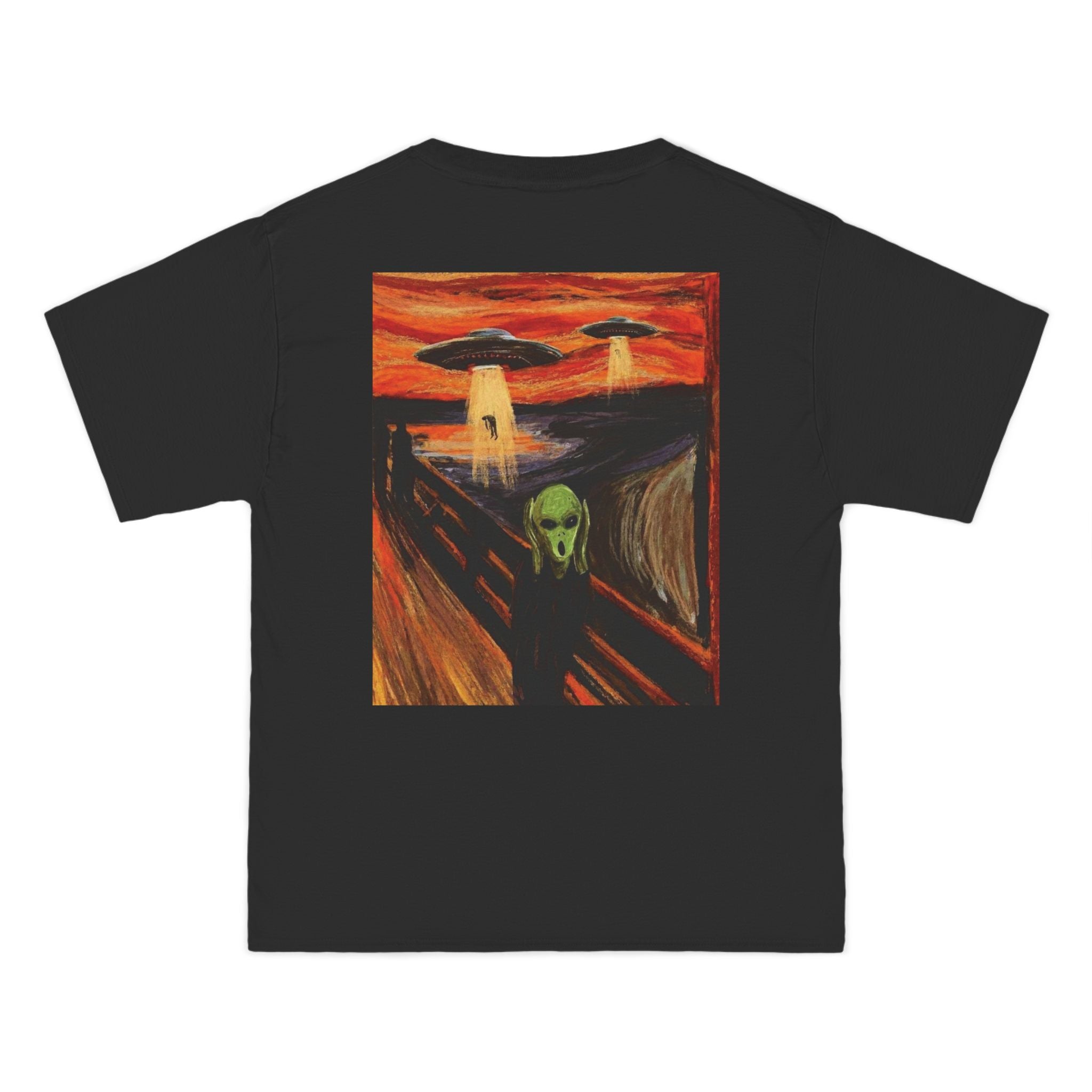 Alien Scream T-Shirt — Surreal UFO Art Graphic Tee