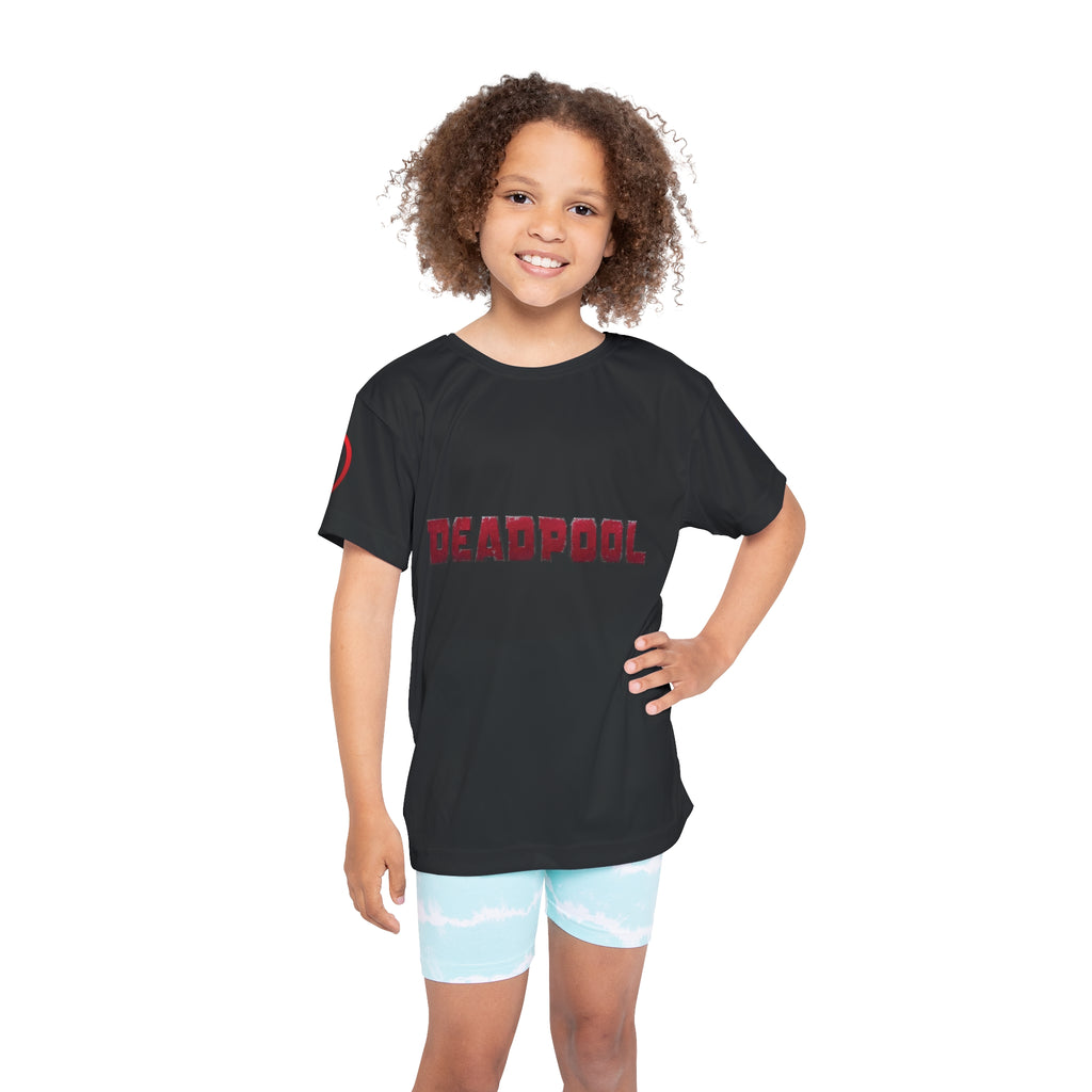 Deadpool Quote Kids Jersey | "Life Is A Plate And I Am A Fork" sports tee