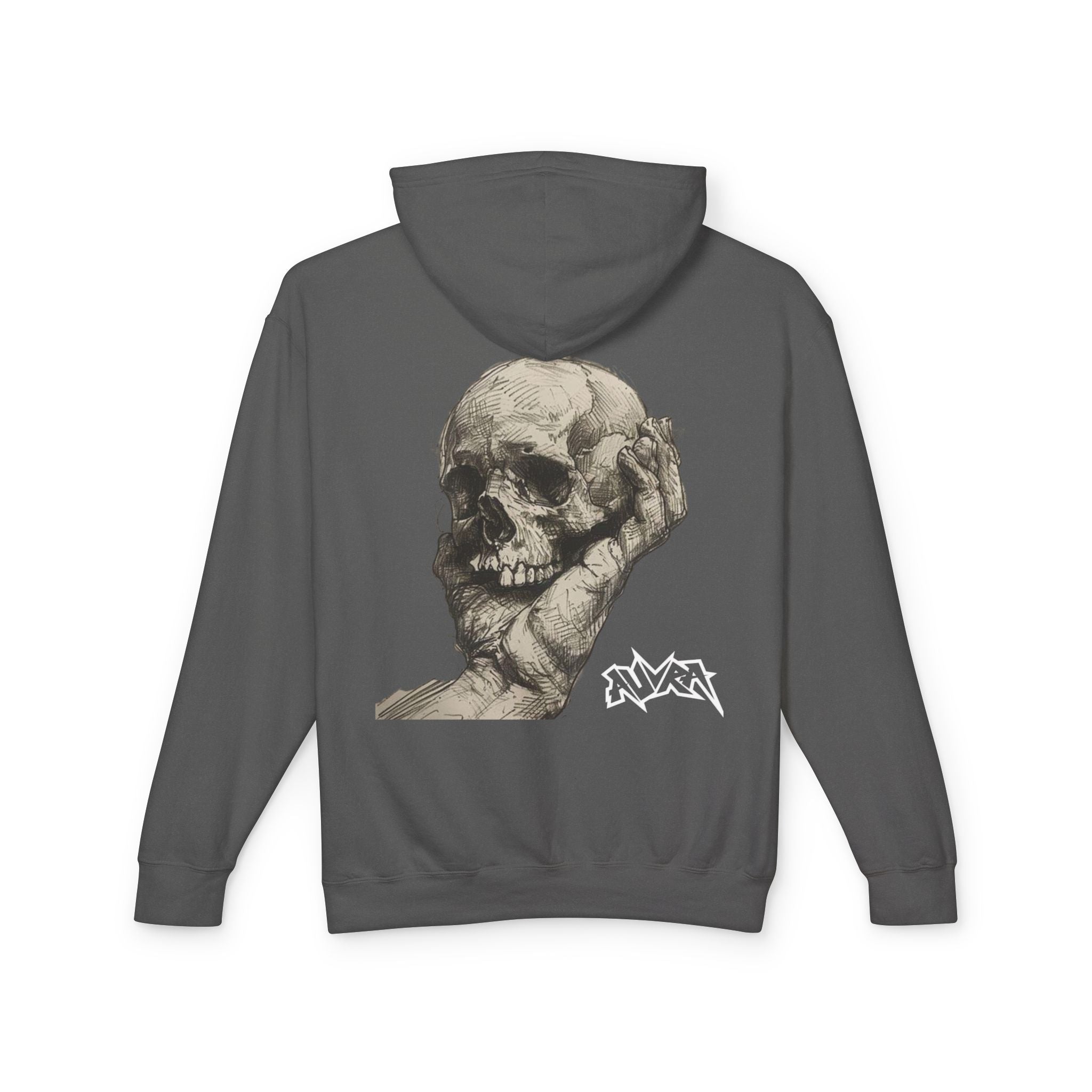 Skull Sketch Hoodie — Vintage Renaissance Anatomical Back Art