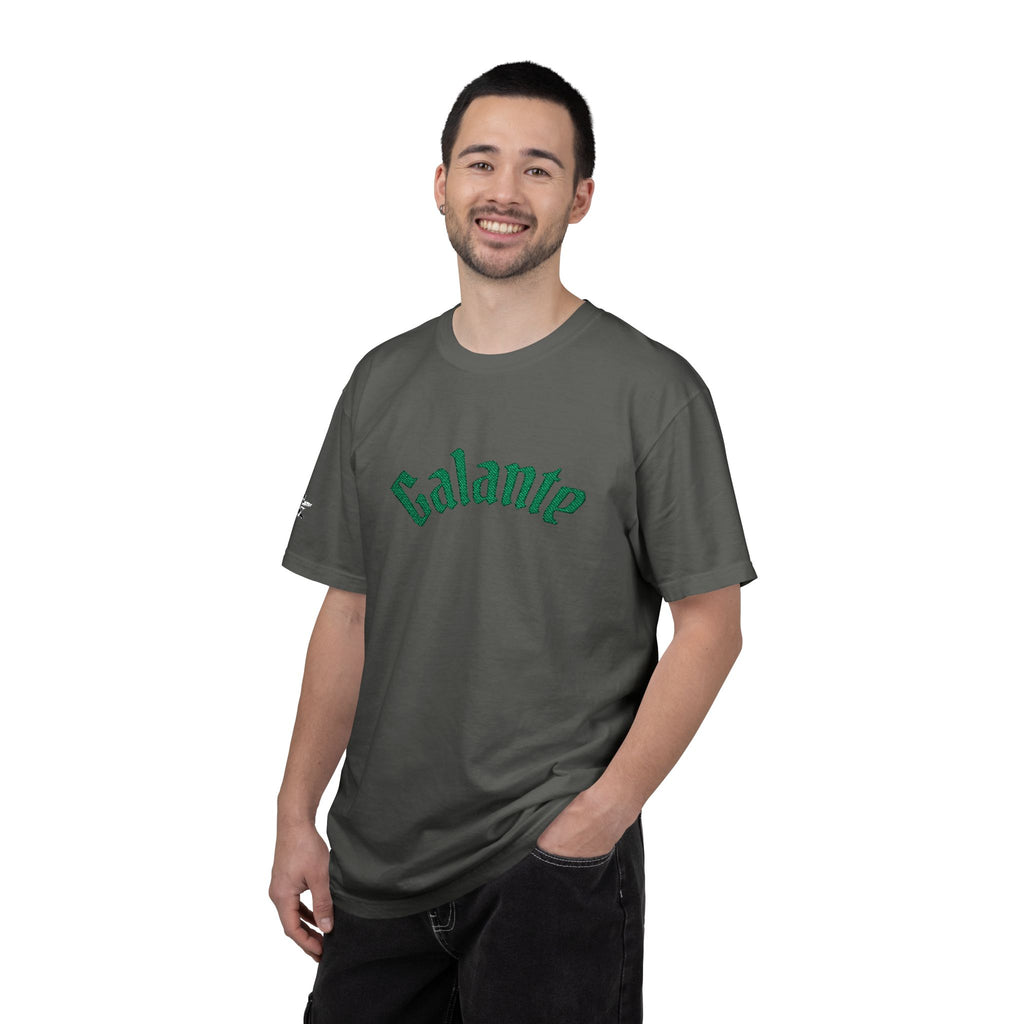 Galante Vintage-Style Tee — White T-Shirt with Green Arch Logo