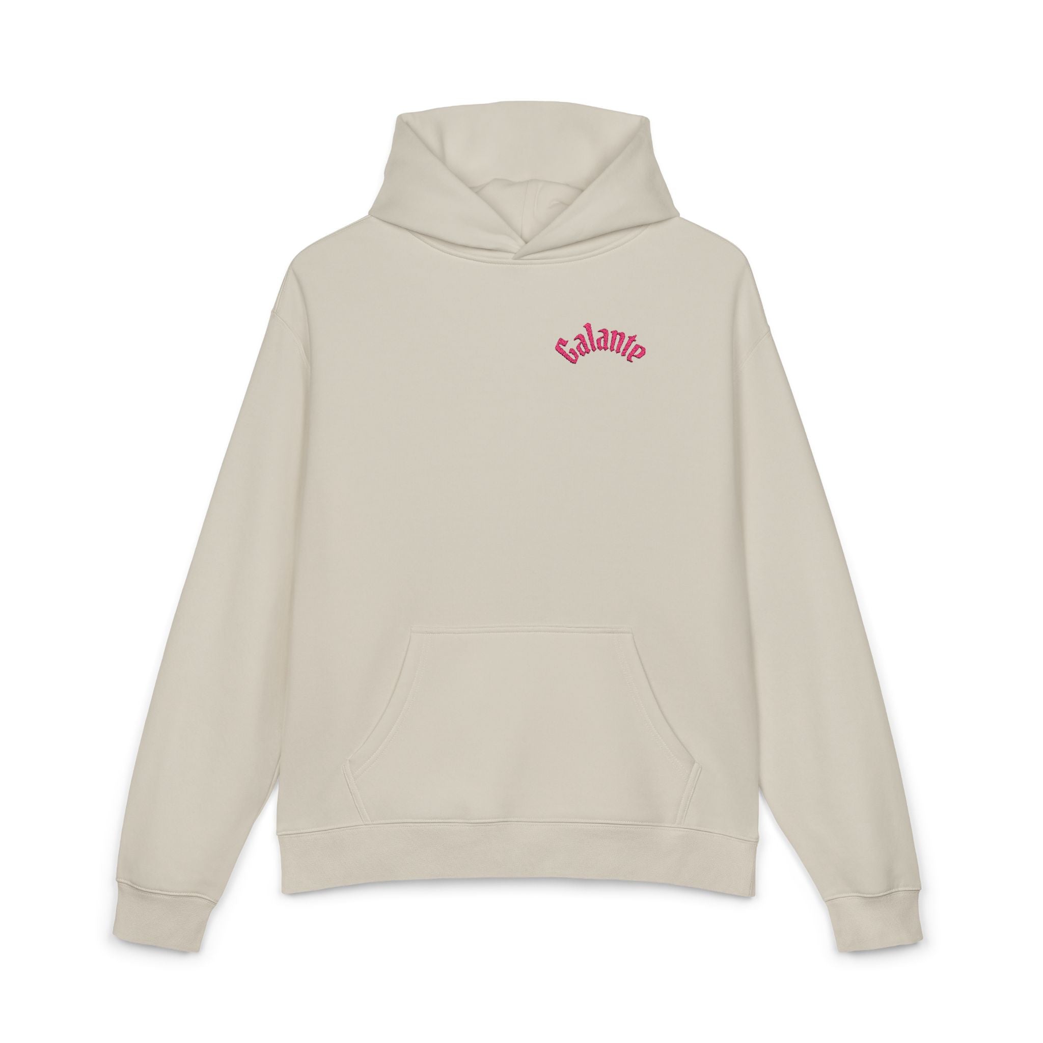 Pink Floral Crown Hoodie | Brown Relaxed Pullover