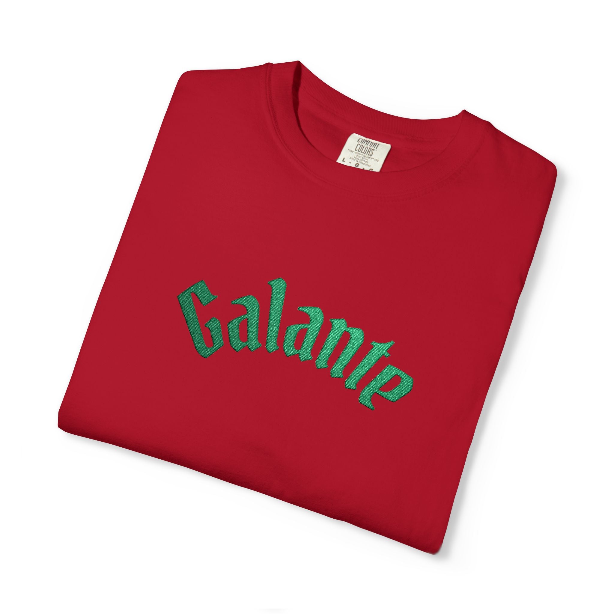 Galante Vintage-Style Tee — White T-Shirt with Green Arch Logo