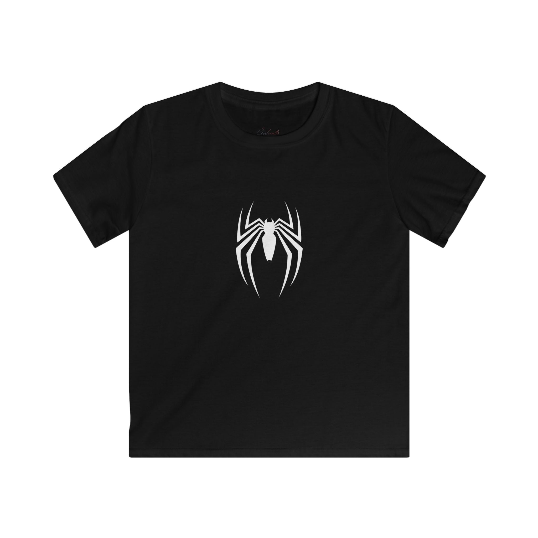 Black Symbiote Masked Hero Tee | Comic Collage Backprint
