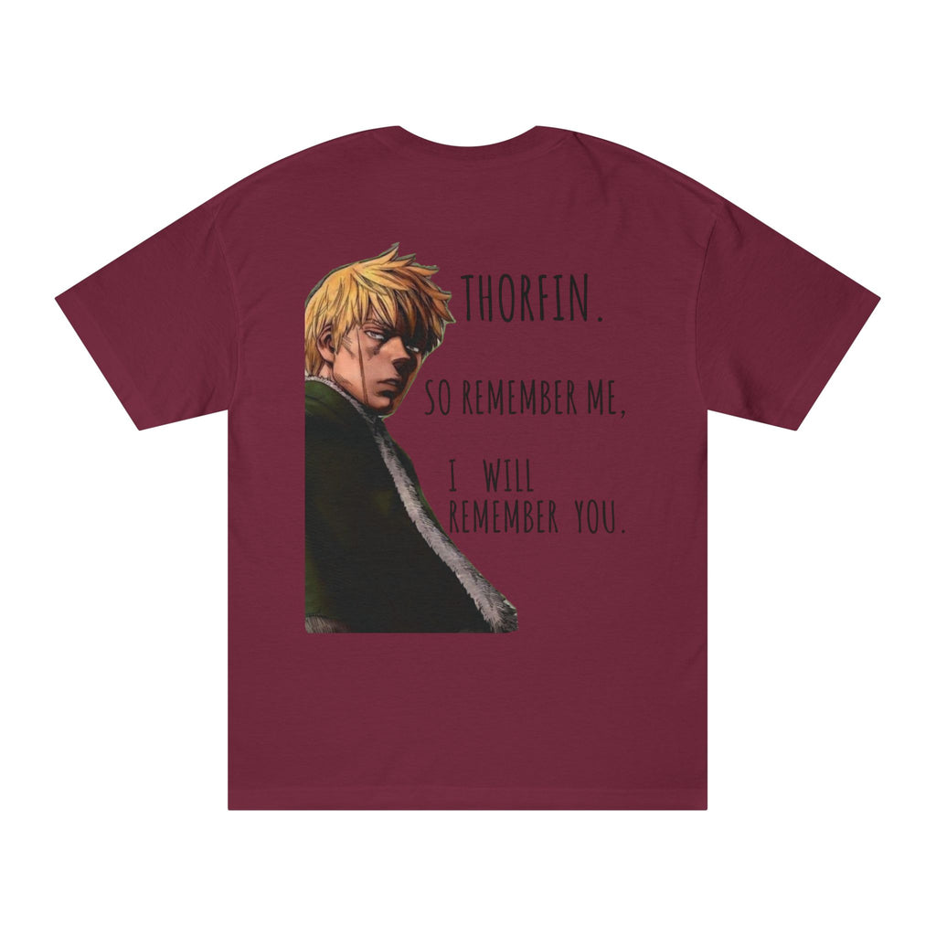 Thorfinn anime quote T-Shirt | Illustrated character back print
