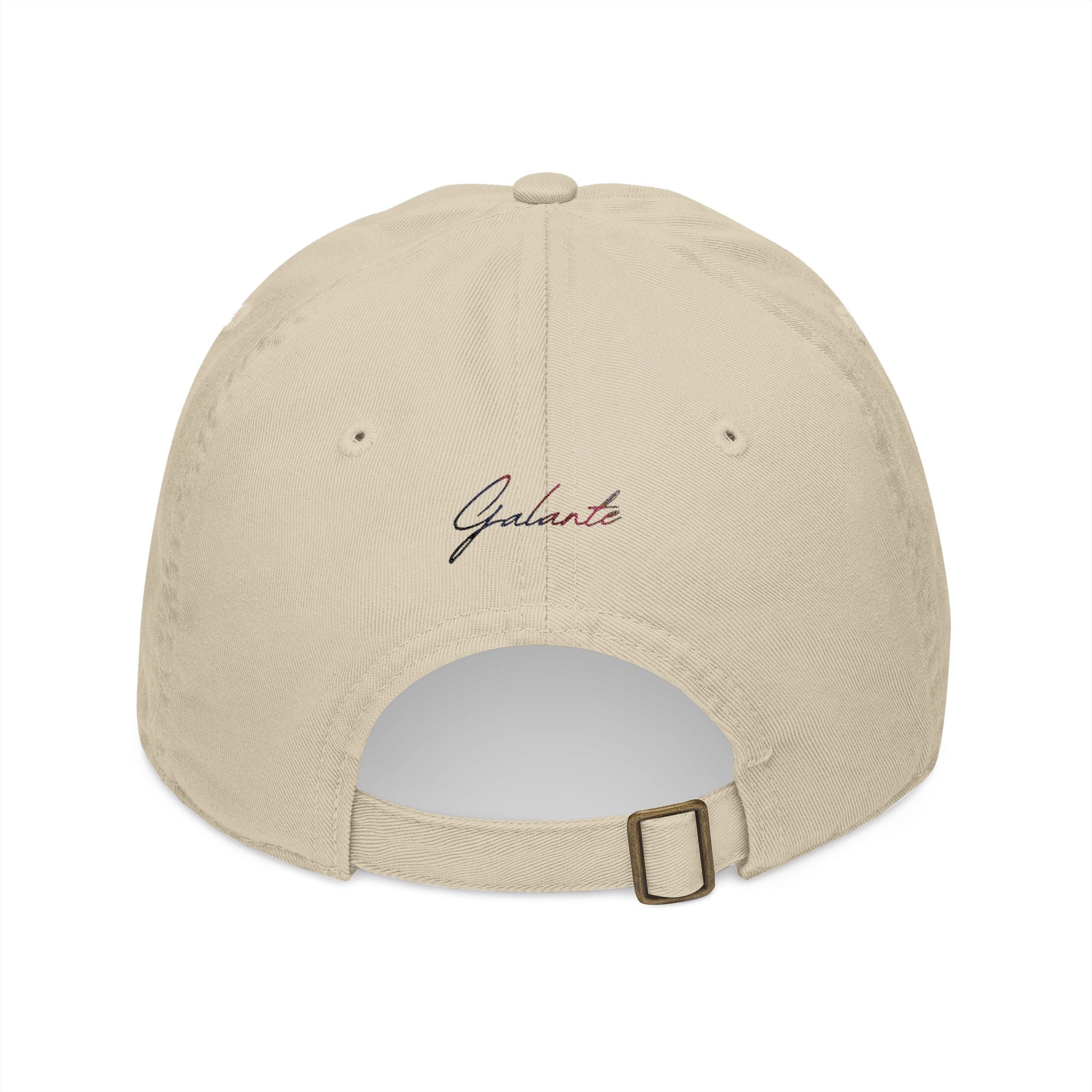 Embroidered Runner Skull Baseball Cap — Organic Cotton