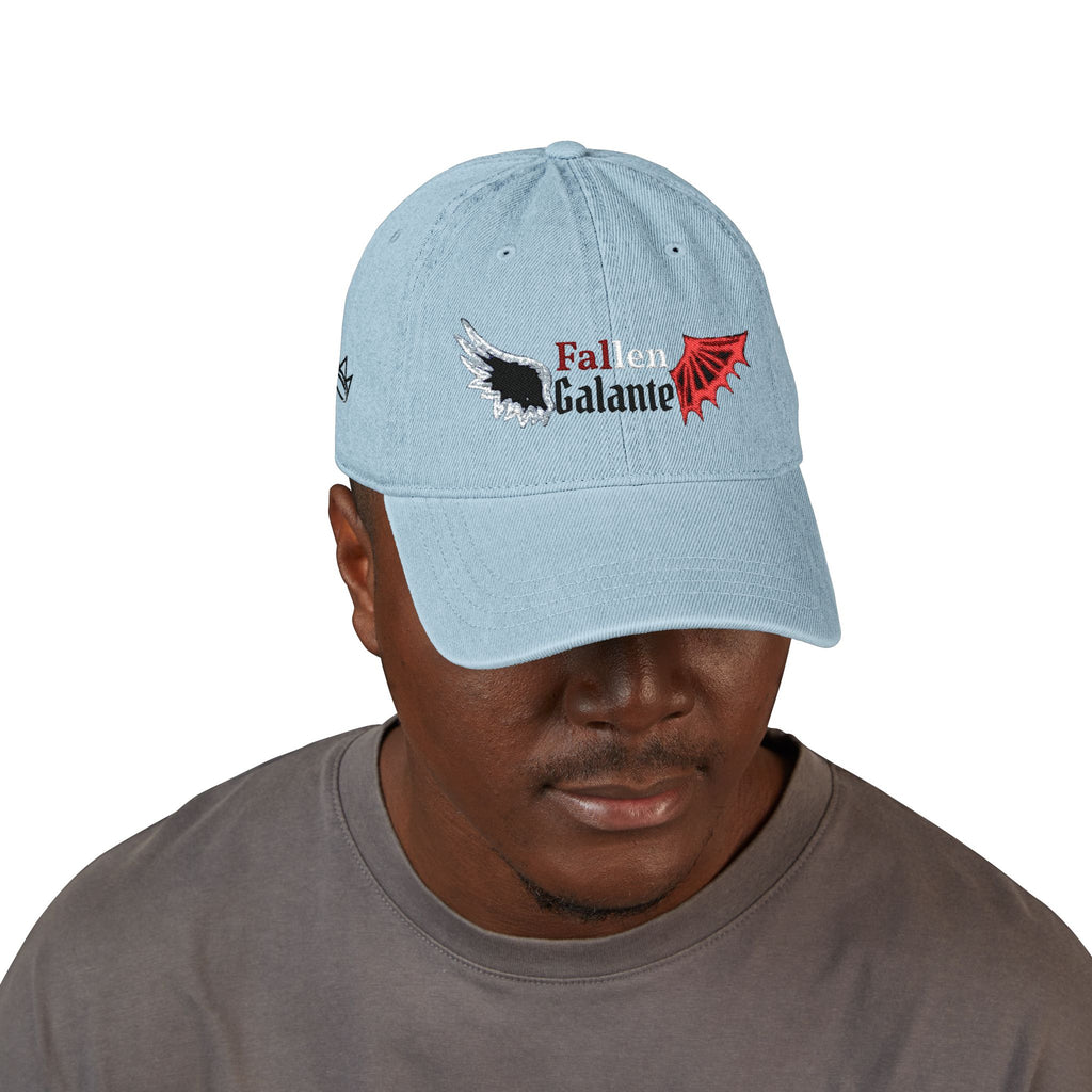Fallen Galante wing emblem Denim Hat | Embroidered cap