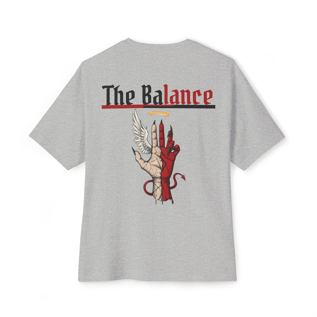 The Balance Graphic Tee — Angel & Demon Hand Illustration